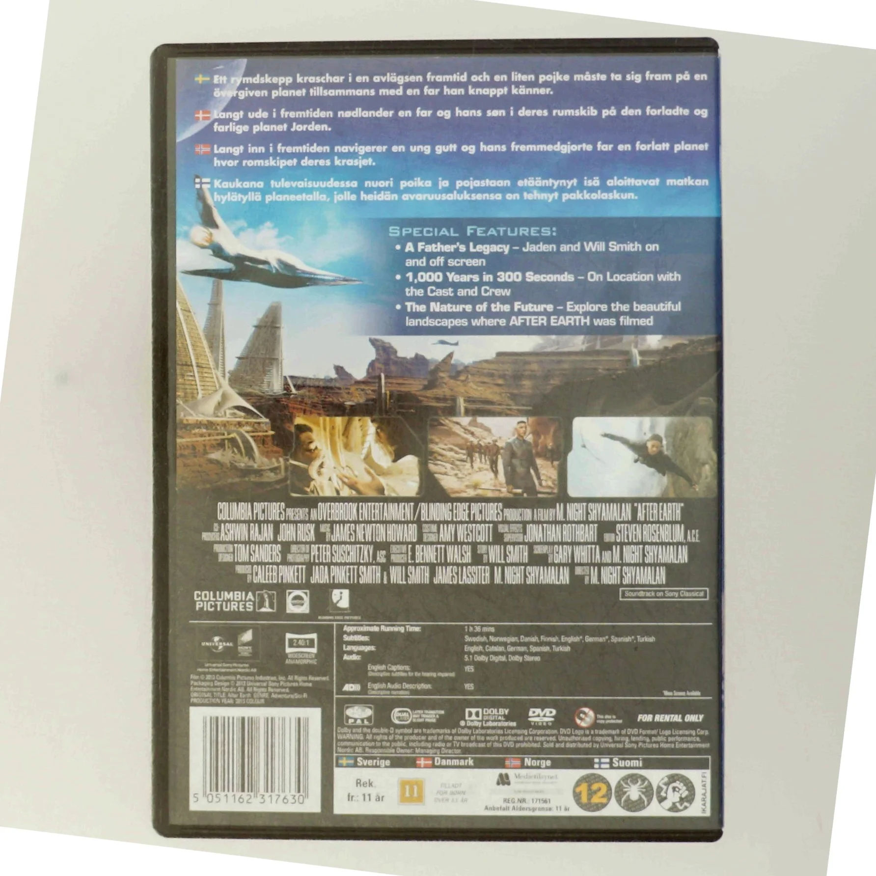 After earth DVD fra Sony Pictures