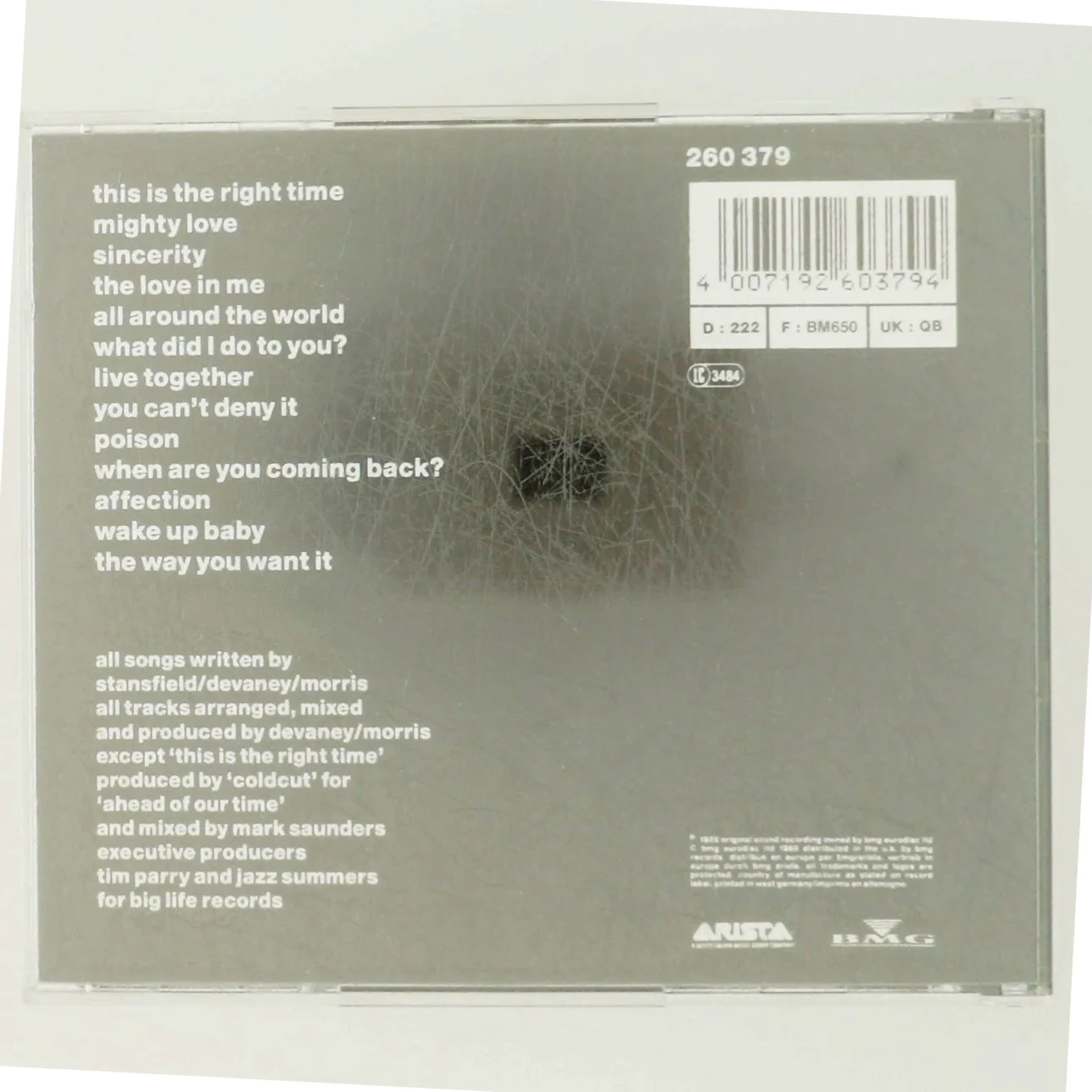 Lisa Stansfield - Affection CD fra Arista Records