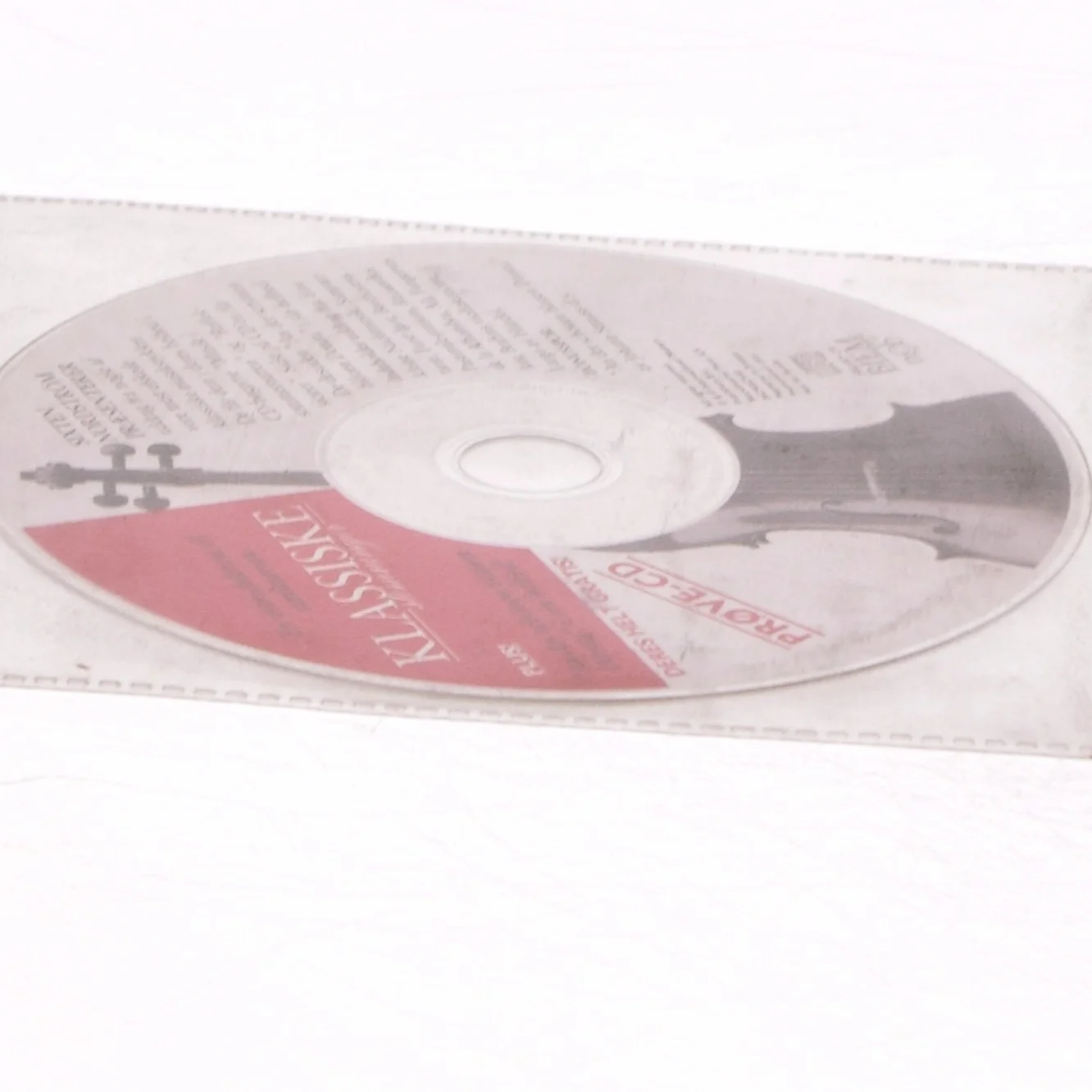 Prøve-CD med klassisk musik