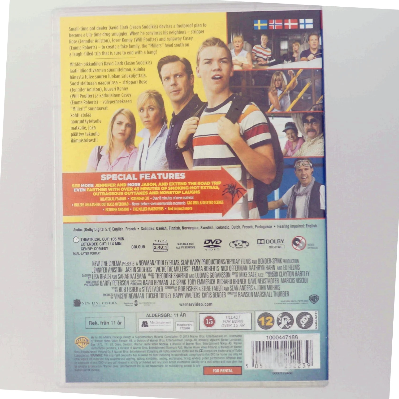 We're the Millers DVD fra Warner Bros