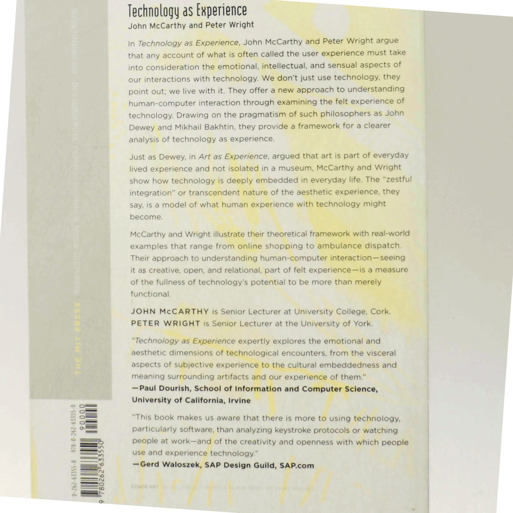 Technology as experience (Bog)