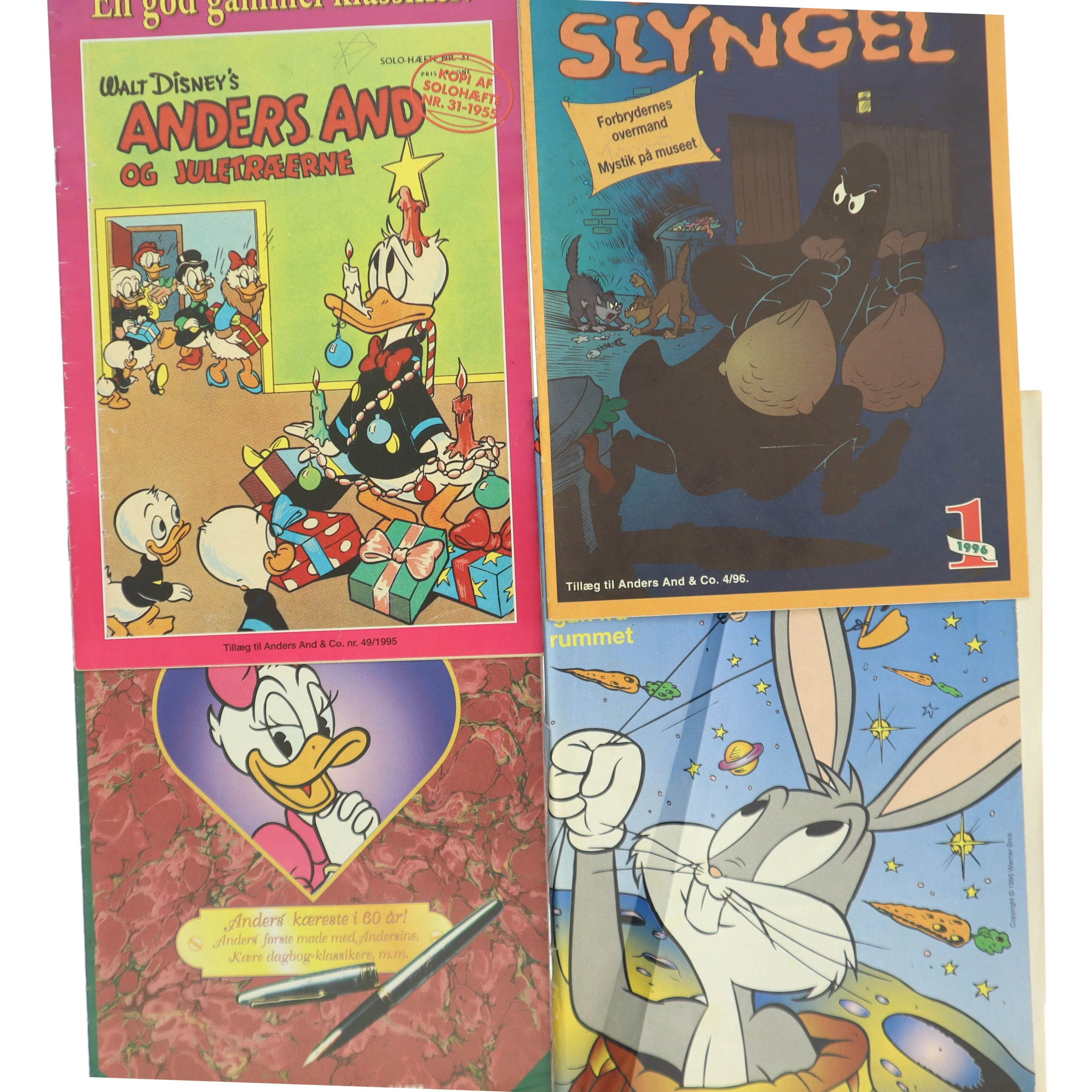 Samling af Anders And blade og kampagnematerialer