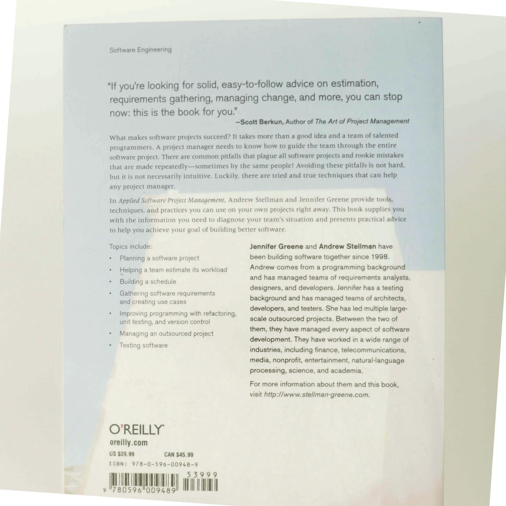 Applied software project management (Bog)