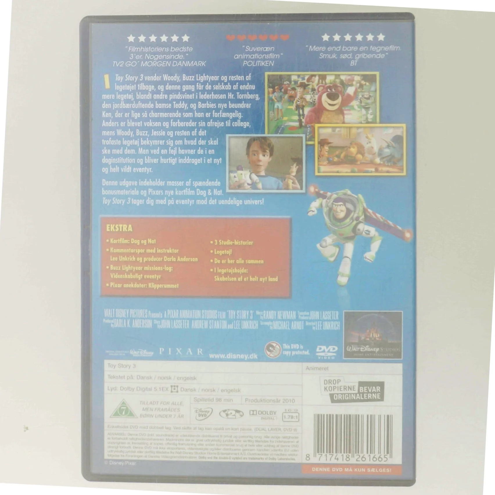 Toy Story 3 med Tom Hanks (DVD)