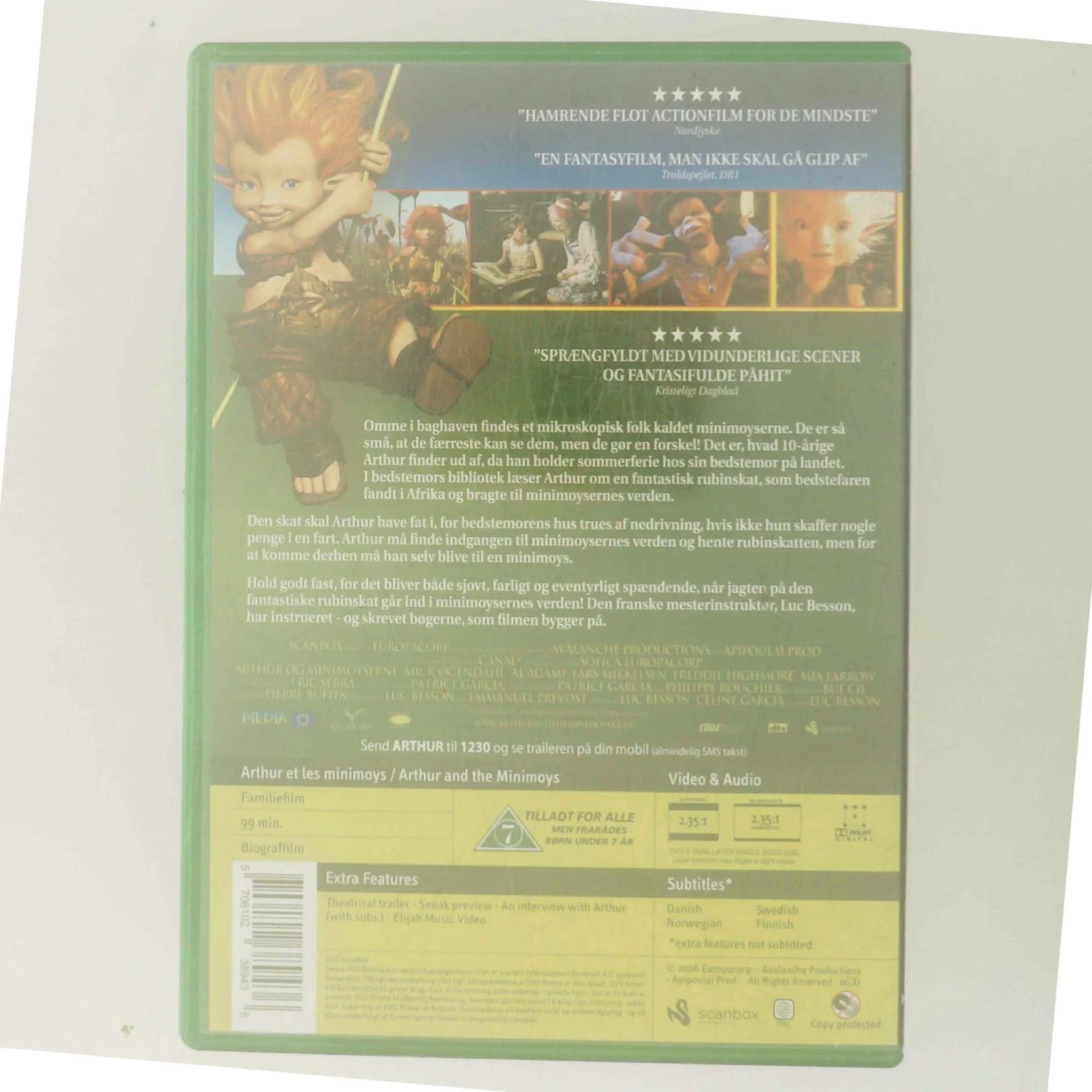 ARTHUR AND THE MINIMOYS med Nick Øgendahl (DVD)