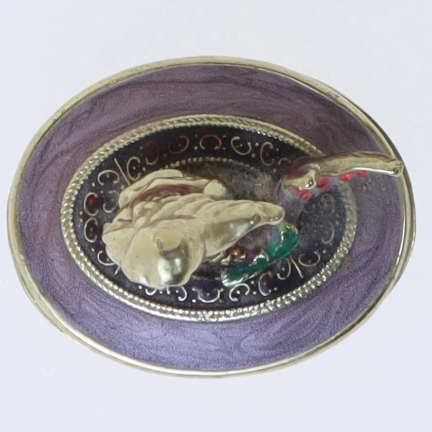 Lille smykkeæske med havfrue (str. 4,5 cm)