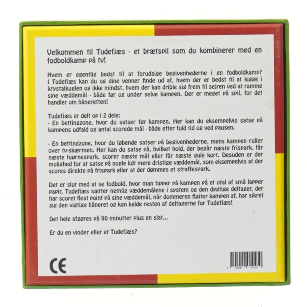  Tudefjæs spil (str. 17x17 cm)