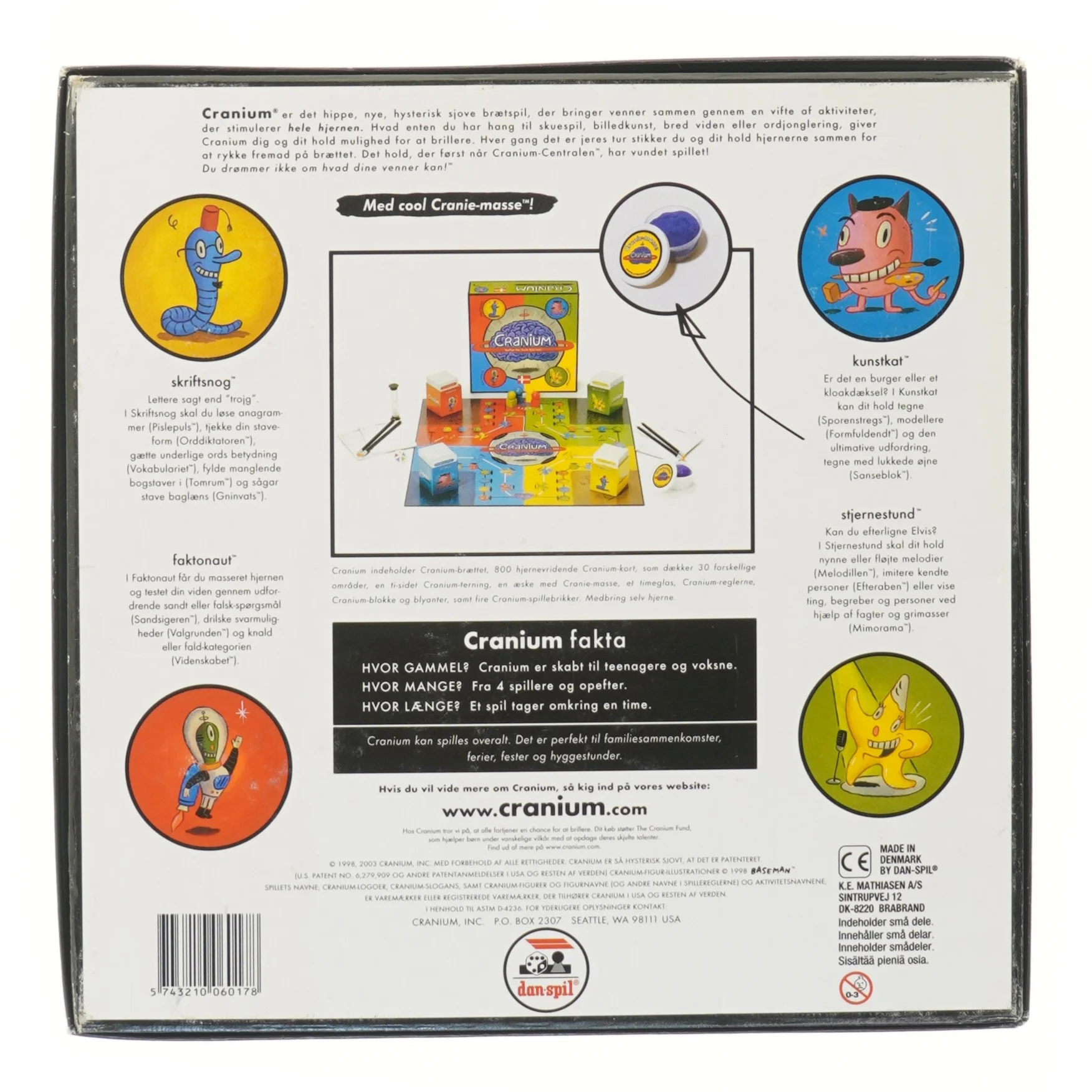 Cranium brætspil fra Cranium (str. 30x30 cm)