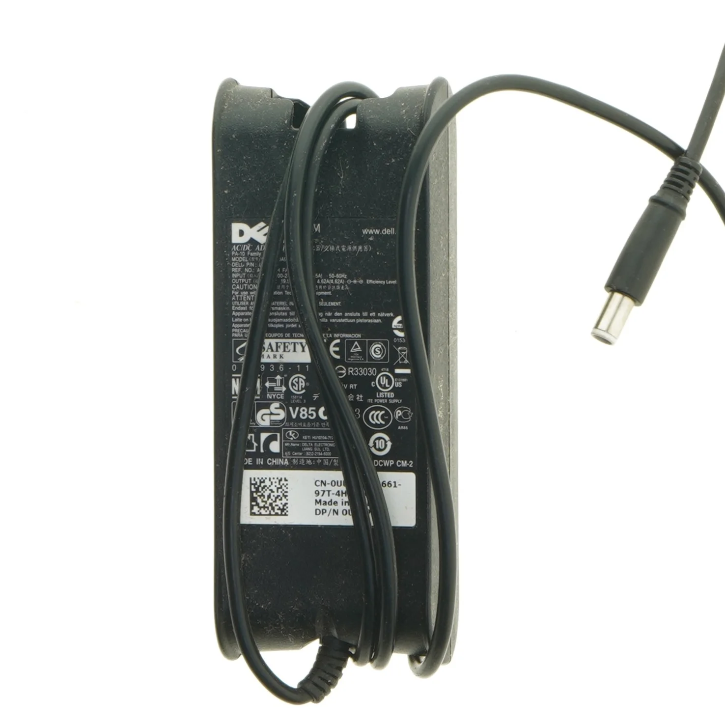 Dell oplader til bærbar computer fra Dell (str. 15,5x6 cm)