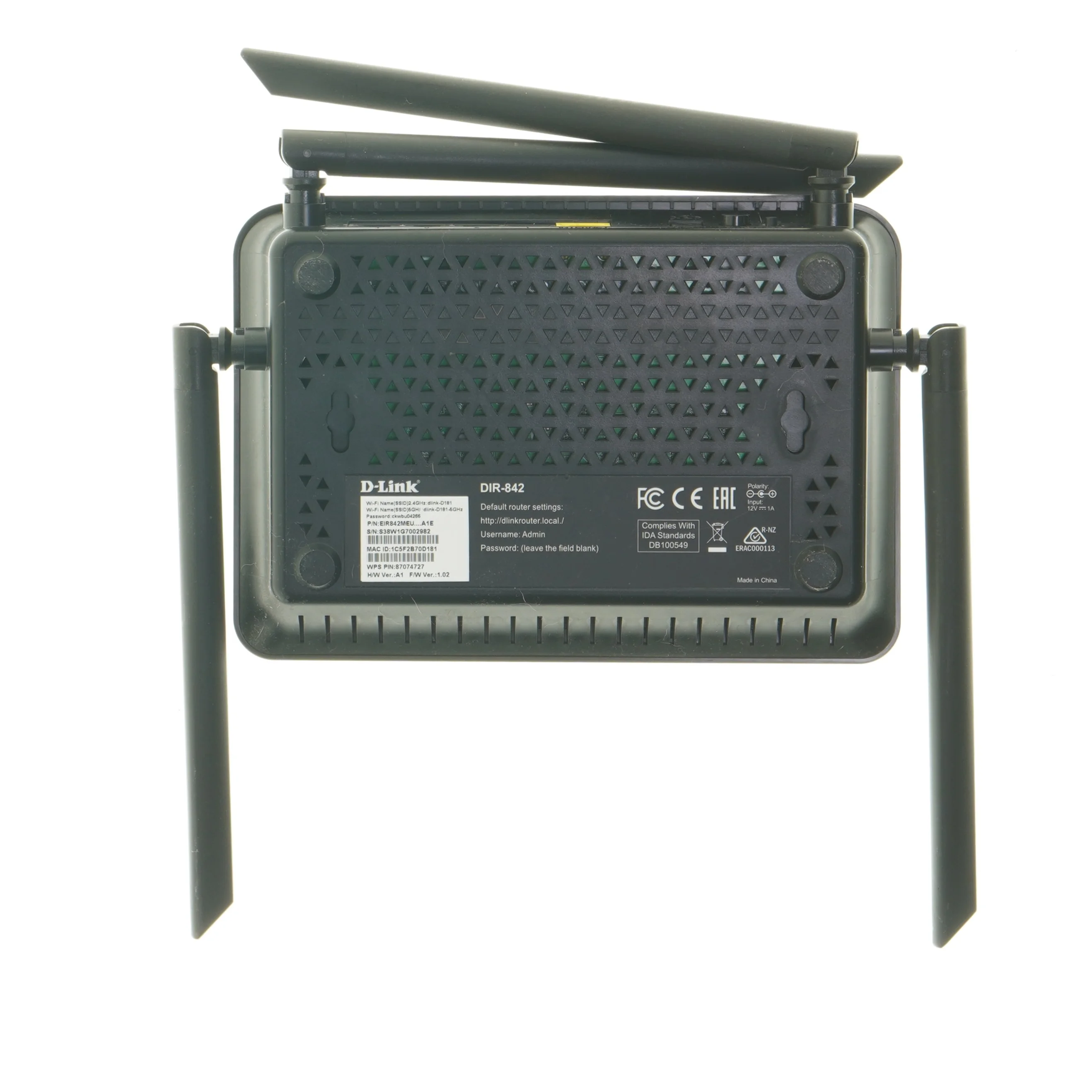 D-Link router DIR-842 fra D-link (str. 19x13,5 cm)