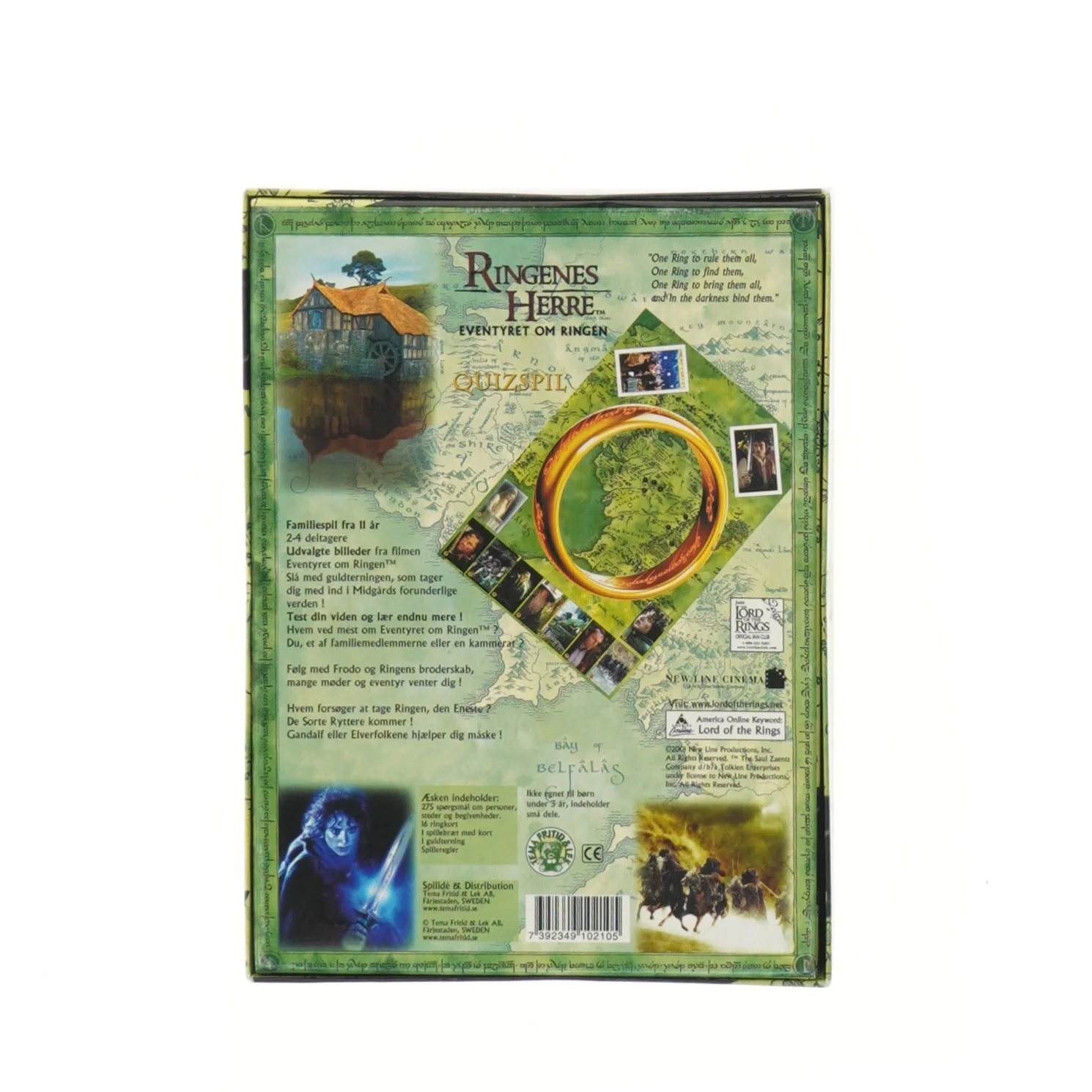 Ringenes Herre quizspil (str. 4x16x22 cm)