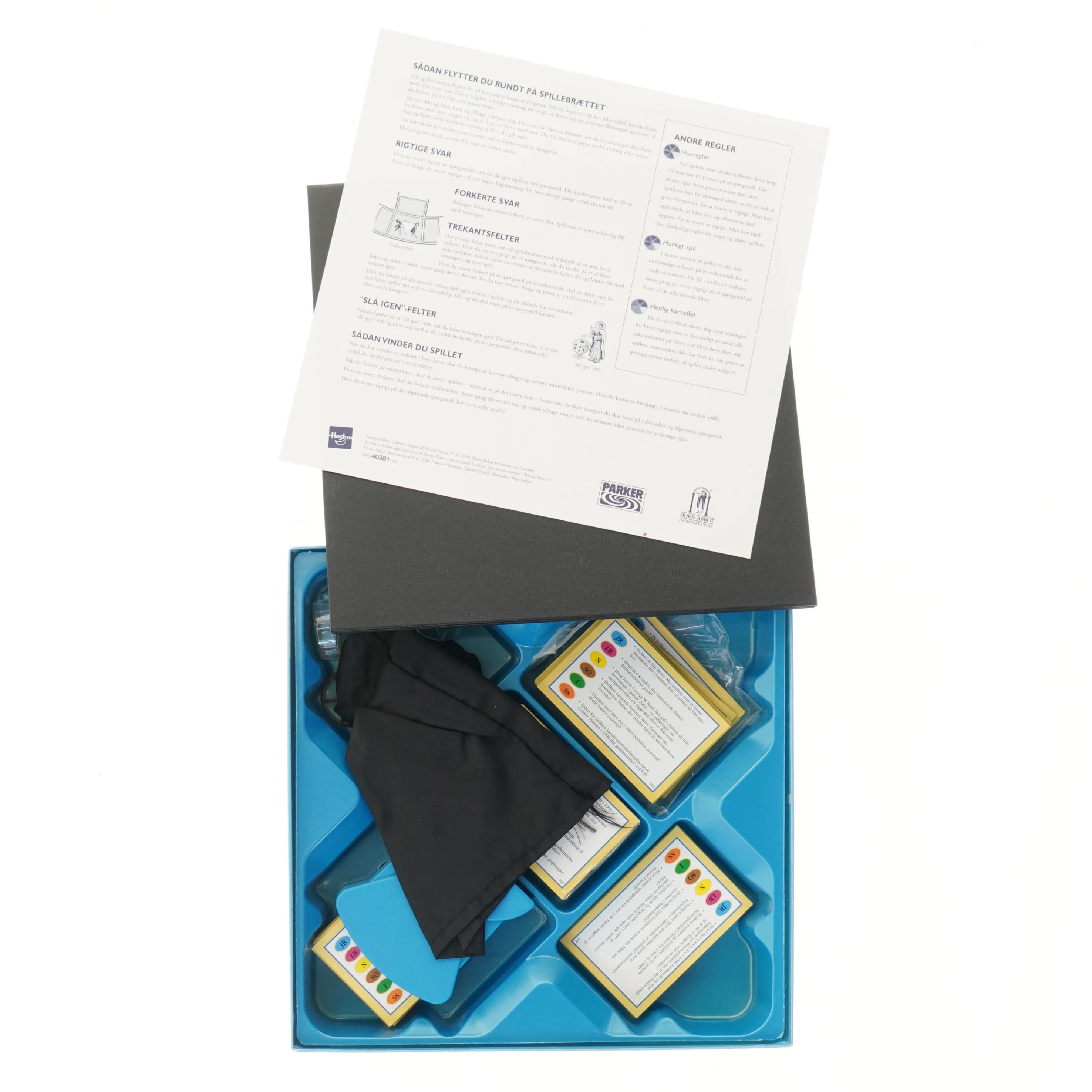 Trivial Pursuit 20 års jubilæumsudgave spil fra Hasbro (str. 27x27 cm)