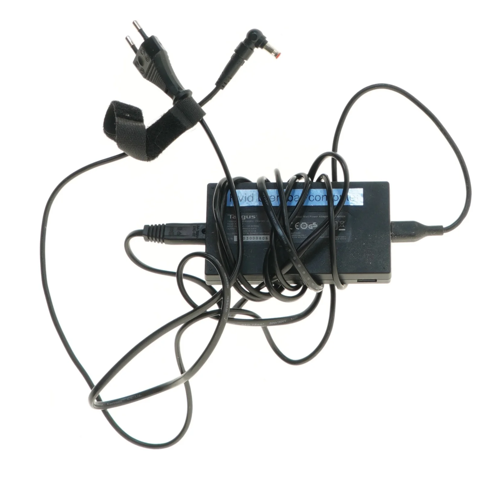 Targus laptopstrømadapter fra Targus (str. 12x6,5 cm)