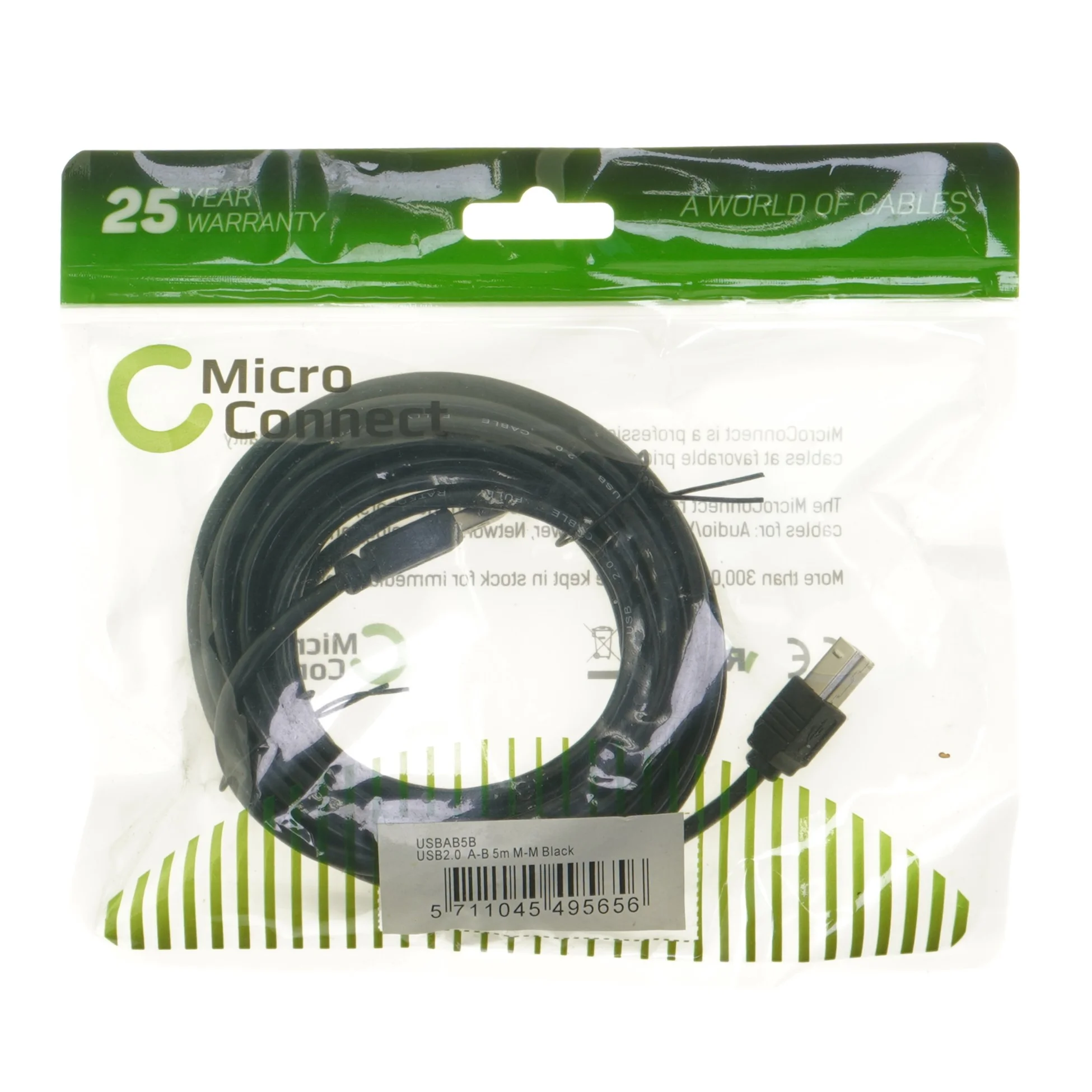 MicroConnect USB-kabel 5m fra MicroConnect (str. 500 cm)