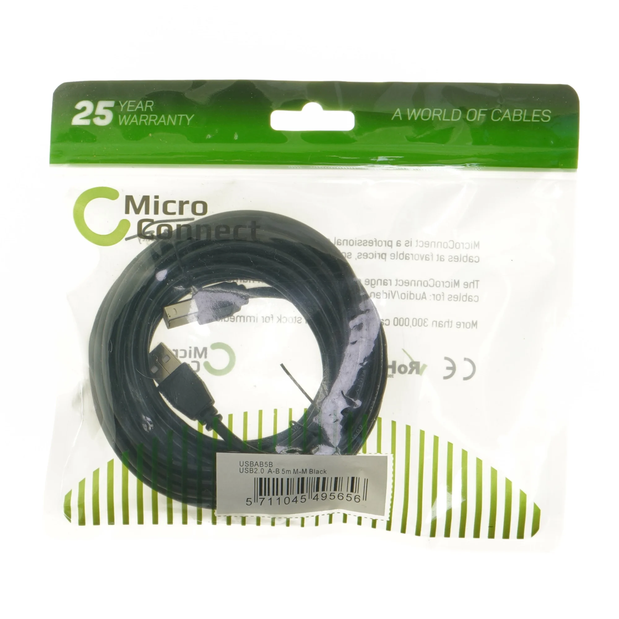 MicroConnect USB-kabel 5m fra MicroConnect (str. 500 cm)