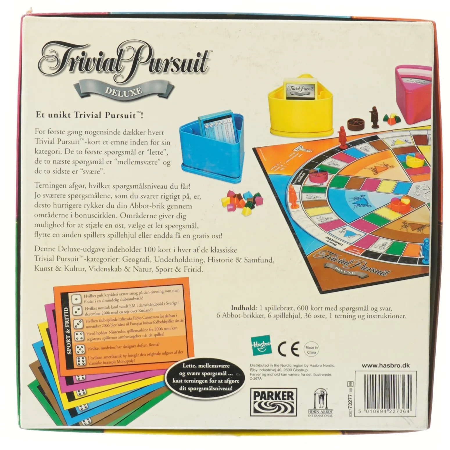 Trivial Pursuit Deluxe brætspil fra Hasbro (str. 27x27 cm)