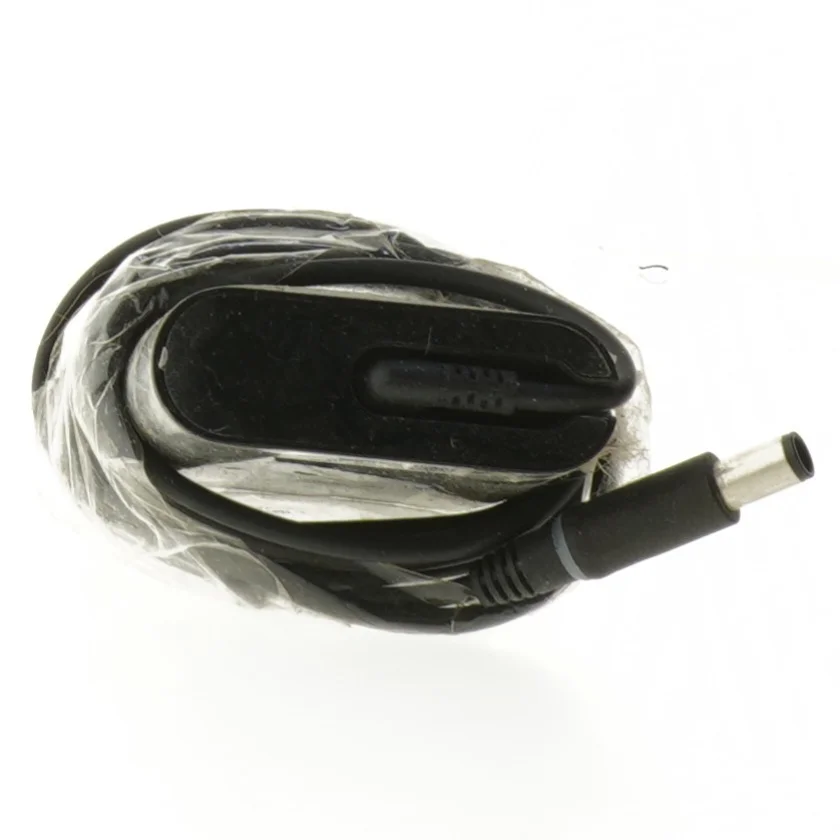 Strømforsyning til bærbar computer fra Dell (str. 10,5x6,5 cm)