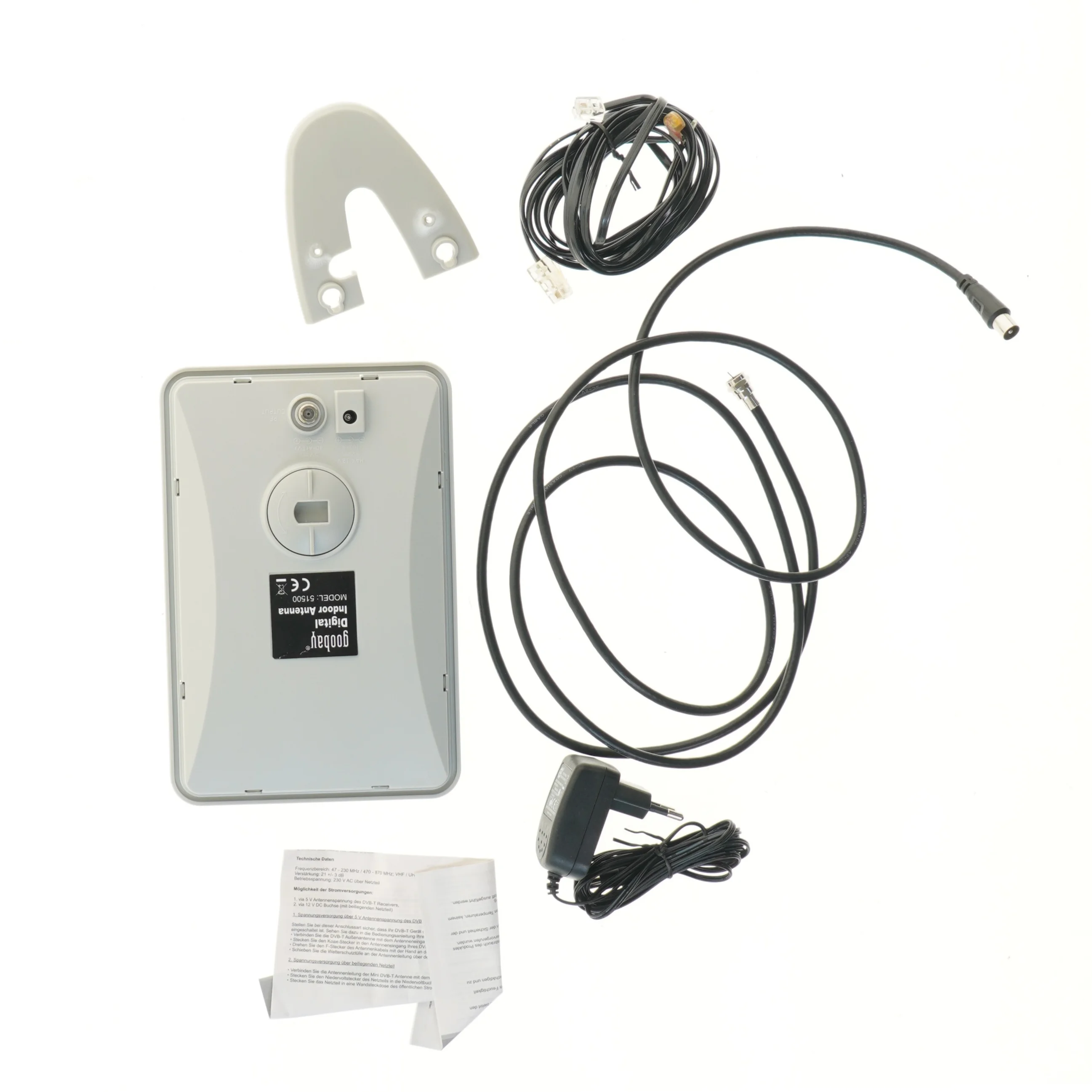 Indendørs DVB-T antenne fra Goobay fra Goobay (str. 21x14 cm)