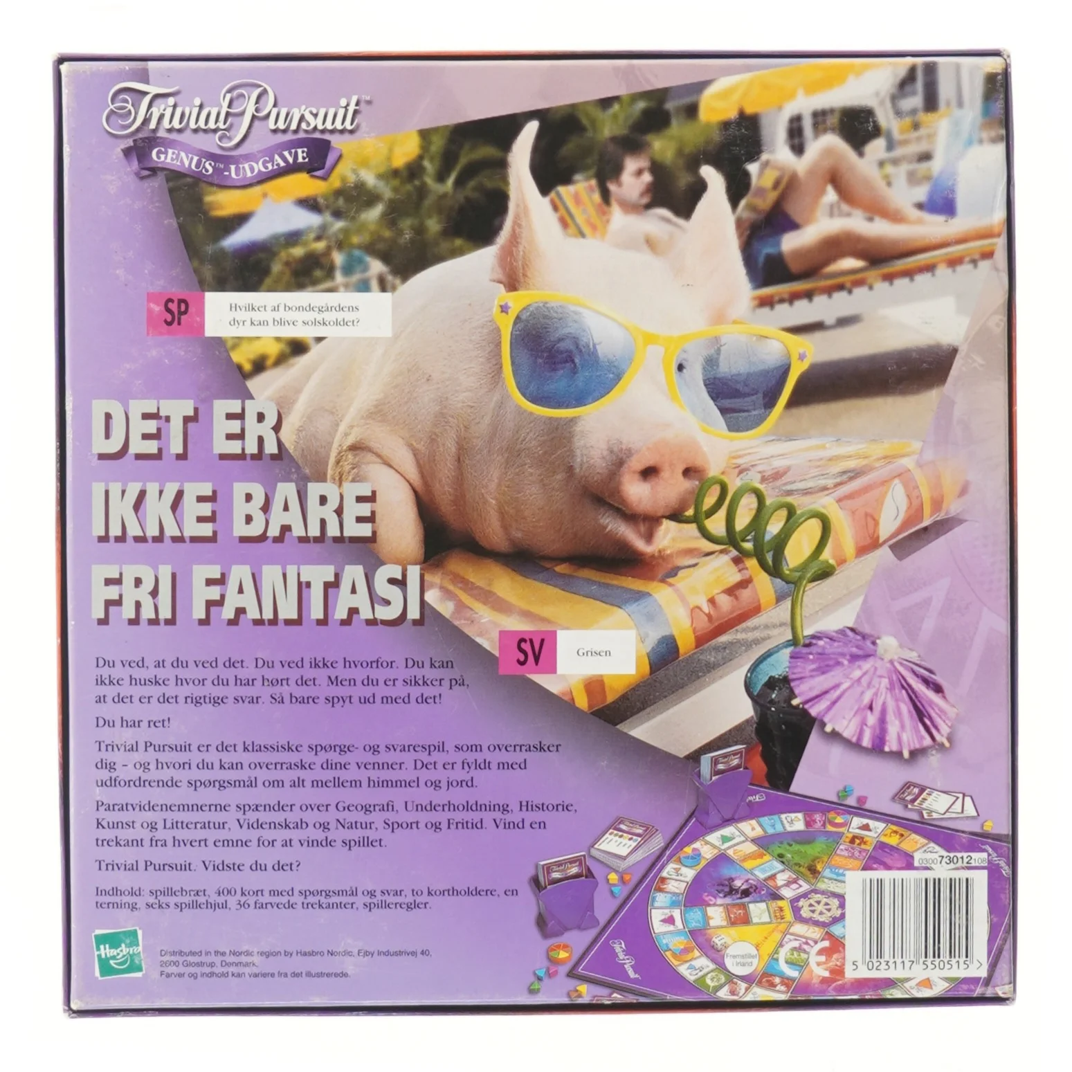 Trivial Pursuit Genus Udgave brætspil fra Parker (str. 27x27 cm)