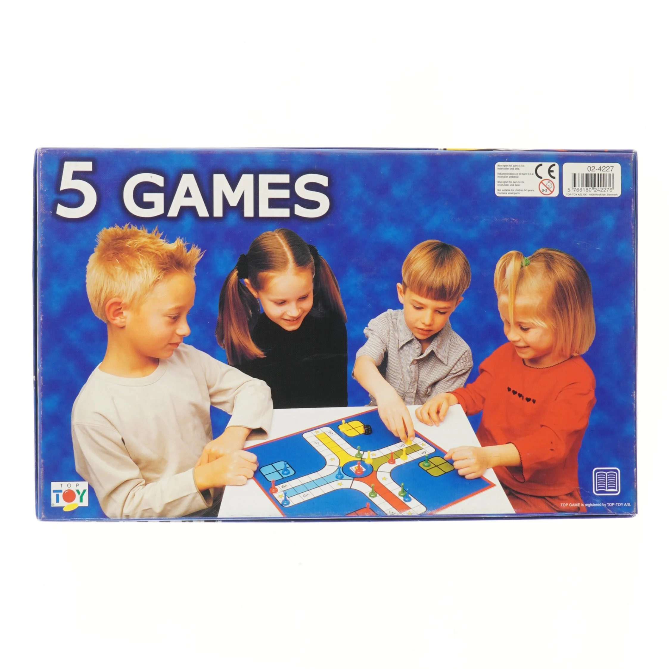 5 klassiske spil i en æske fra Top Game (str. 39,5x24 cm)