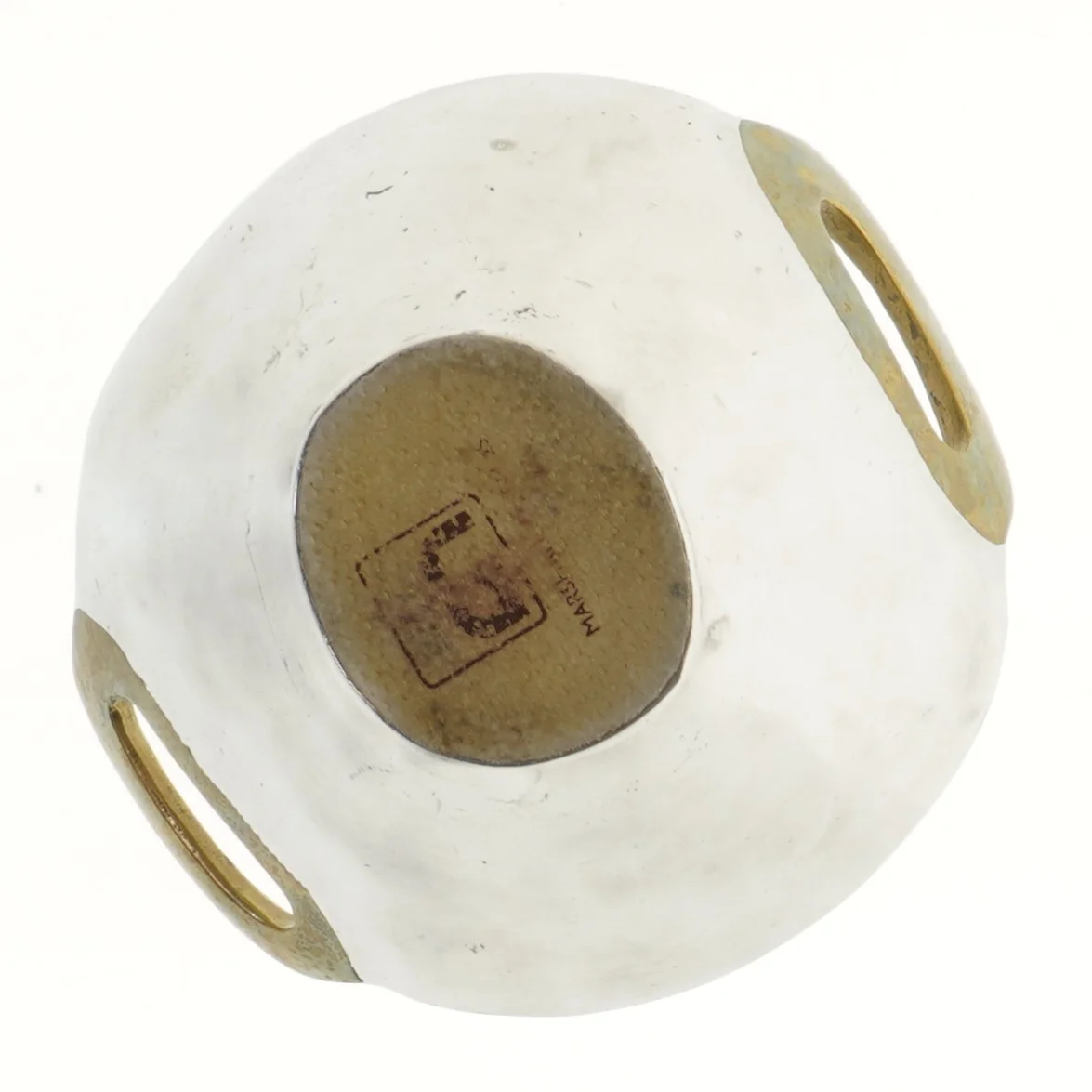 Metalskål med håndtag (str. Ø 20,5x11 cm)