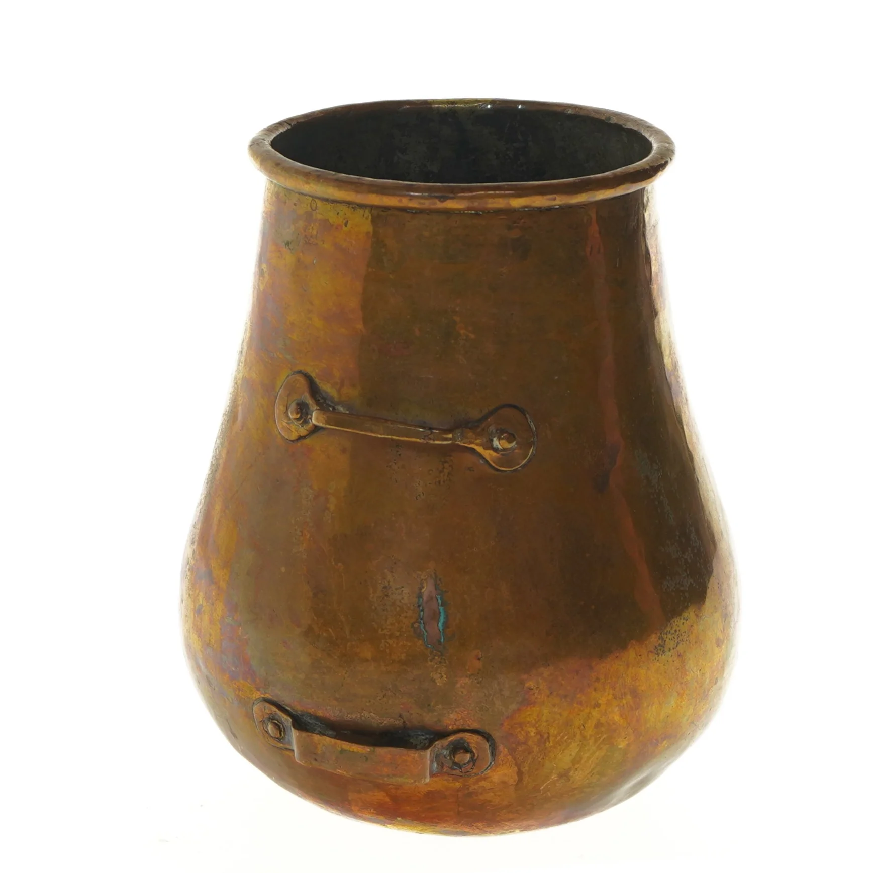 Antik kobberkrukke (str. Ø 12x20 cm)