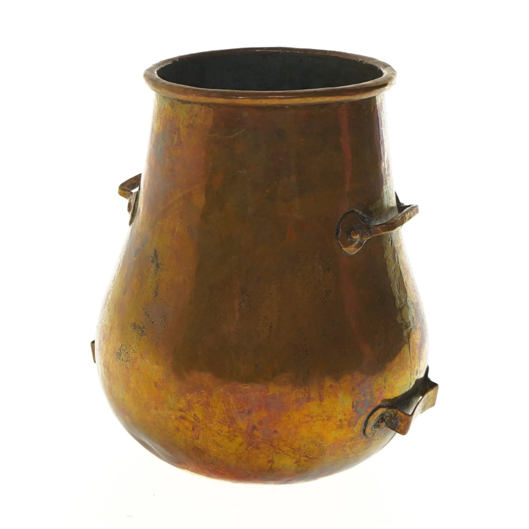 Antik kobberkrukke (str. Ø 12x20 cm)