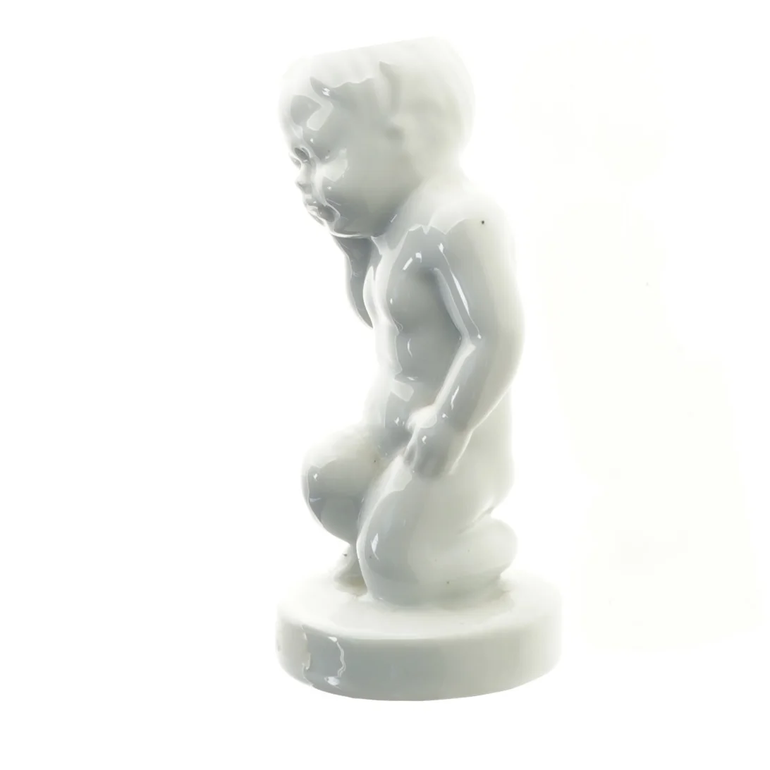 Porcelæns figur, dreng (str. 12 x 5 cm)