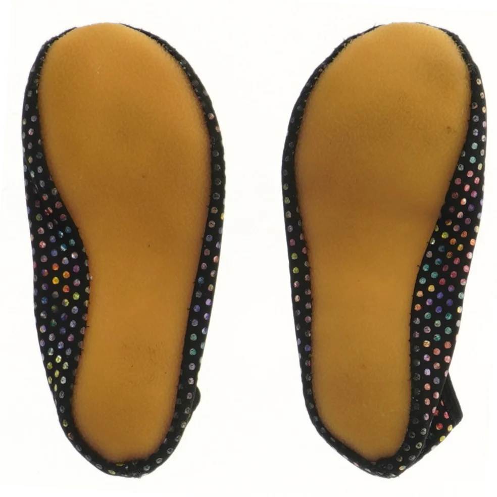 Balletsko med farvede prikker (str. 19,5 cm)