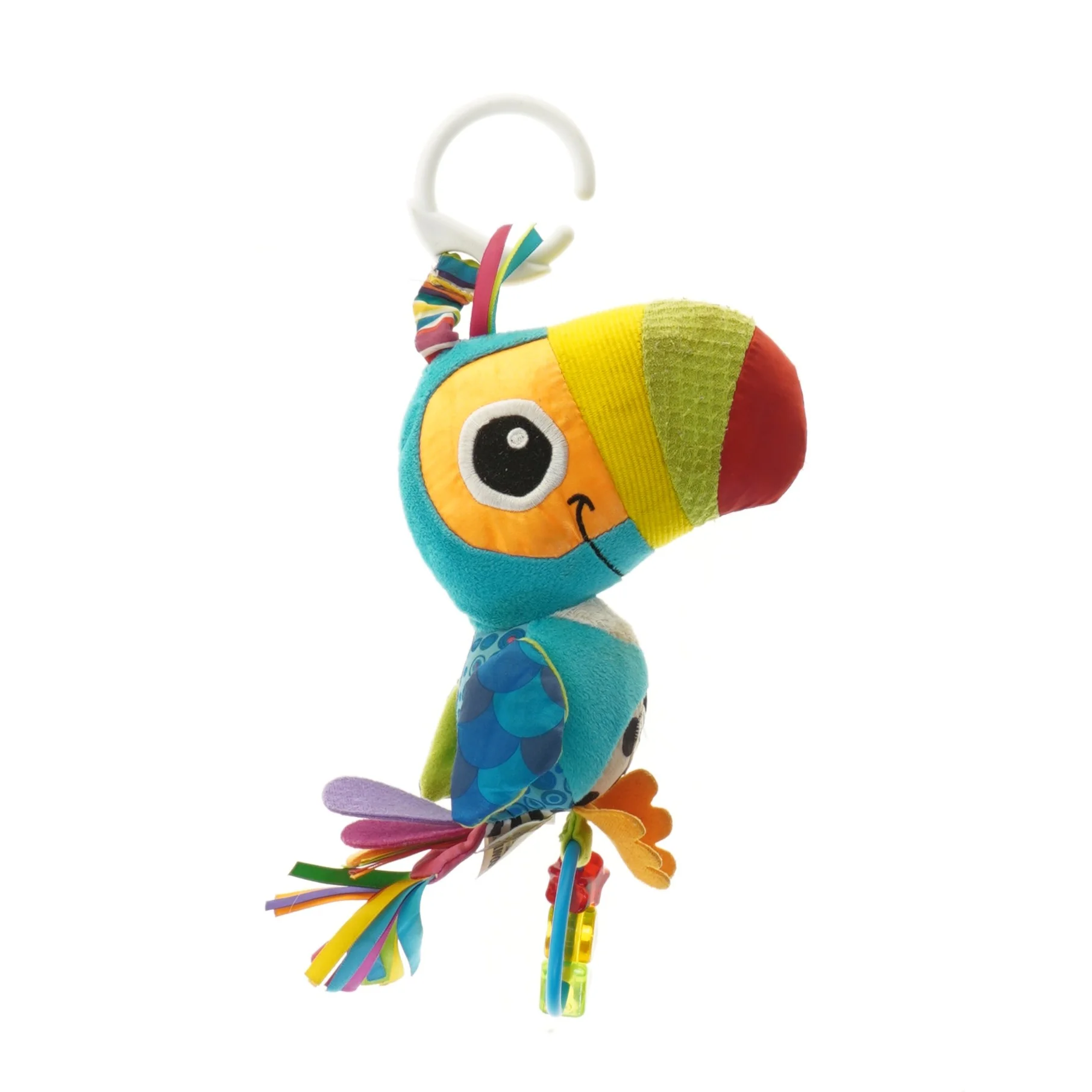 Tøjdyr formet som en papegøje fra Lamaze (str. 36 cm)