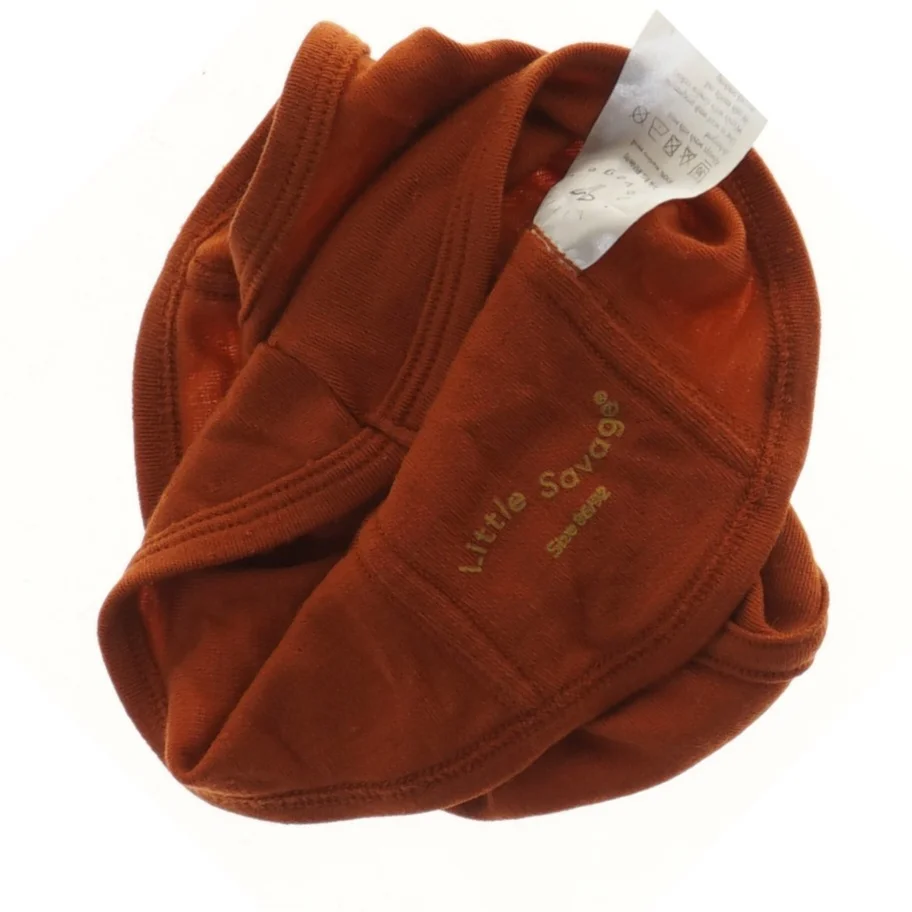 Børnehue i brun stof fra Little Savage (str. 92)