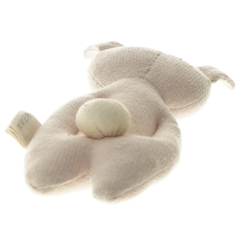 Blød bamse med ører (str. 19 cm)