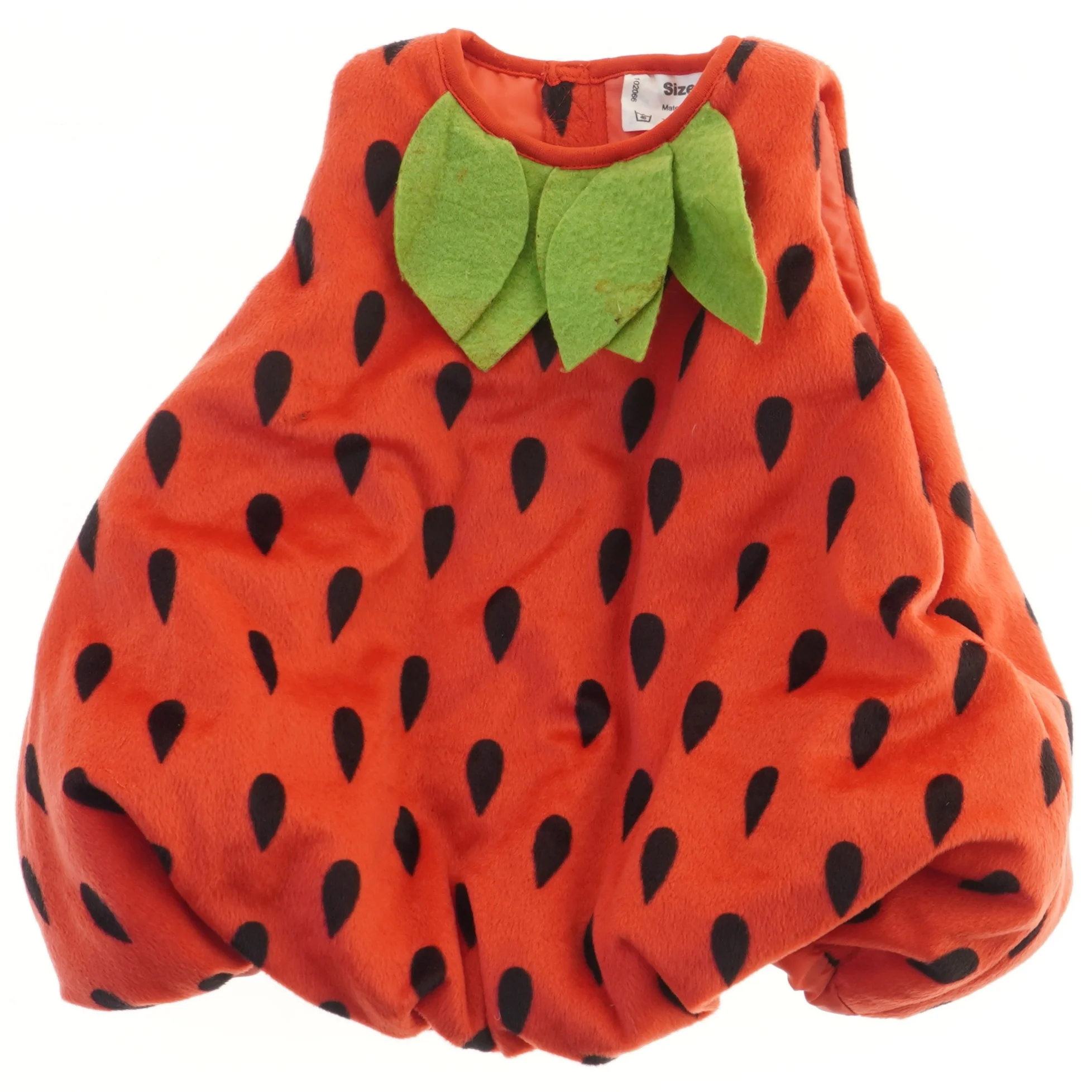 Udklædningsdragt som jordbær (str. 74)