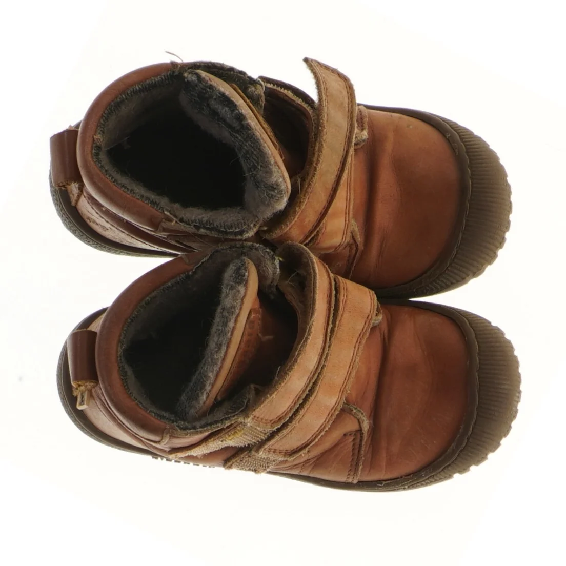 Brune børnestøvler med velcro fra bisgaard (str. 26 )