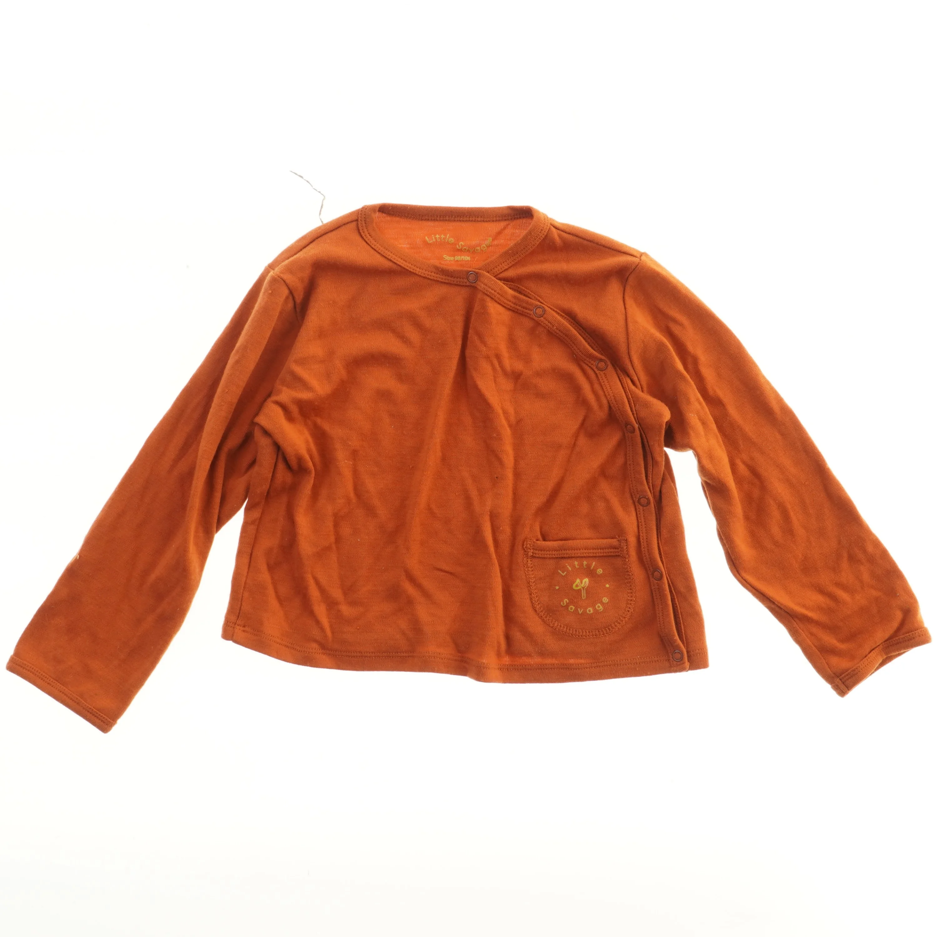 Langærmet trøje med knapper fra Little Savage (str. 104)