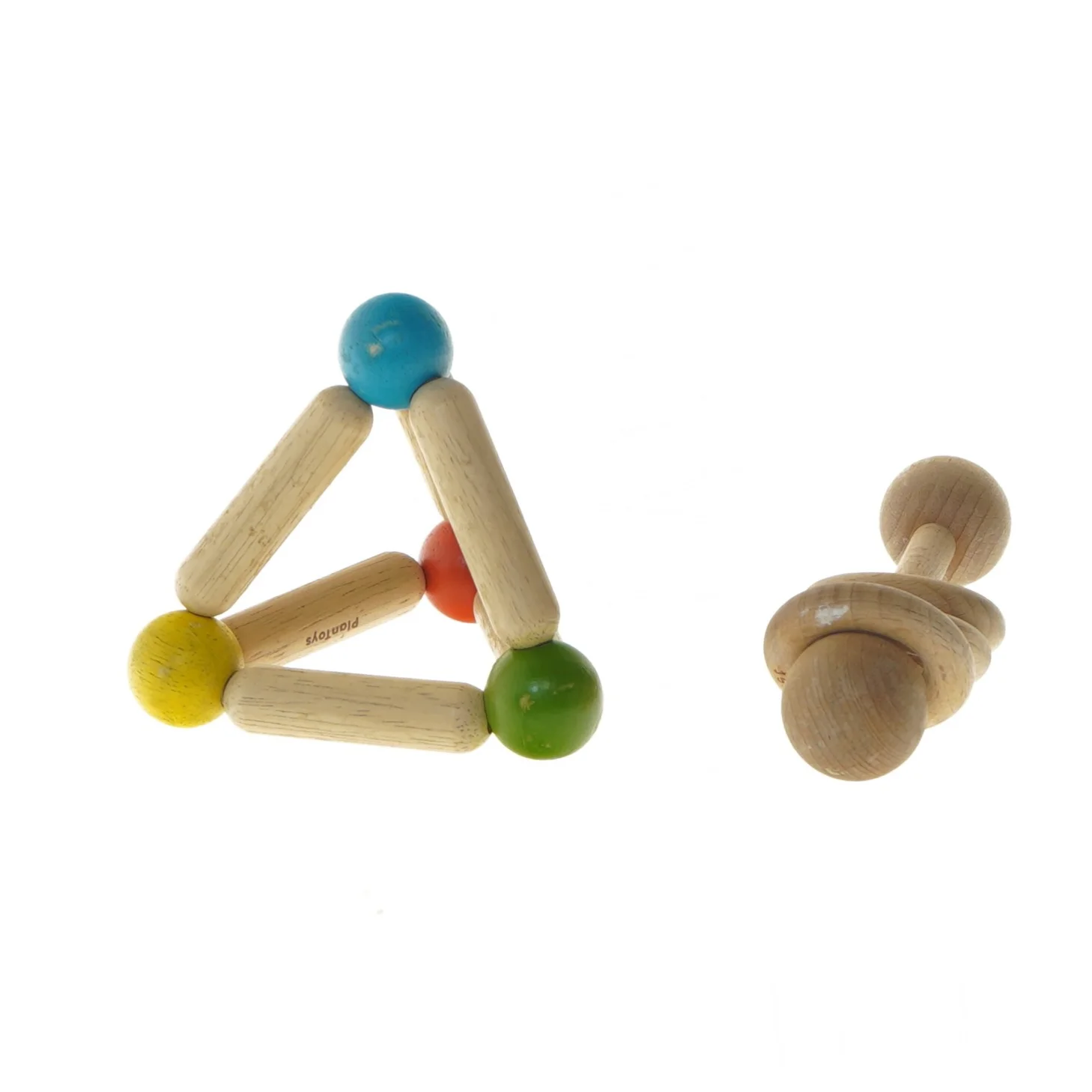 Trælege legetøj til børn fra PlanToys (str. 14 og 10x10x10 cm)