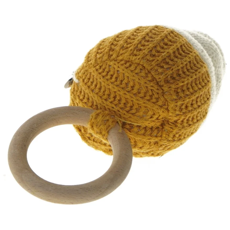 Strikket baby rangle (str. 20 cm)