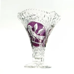 Vase i krystal (str. 20 x 16 cm)