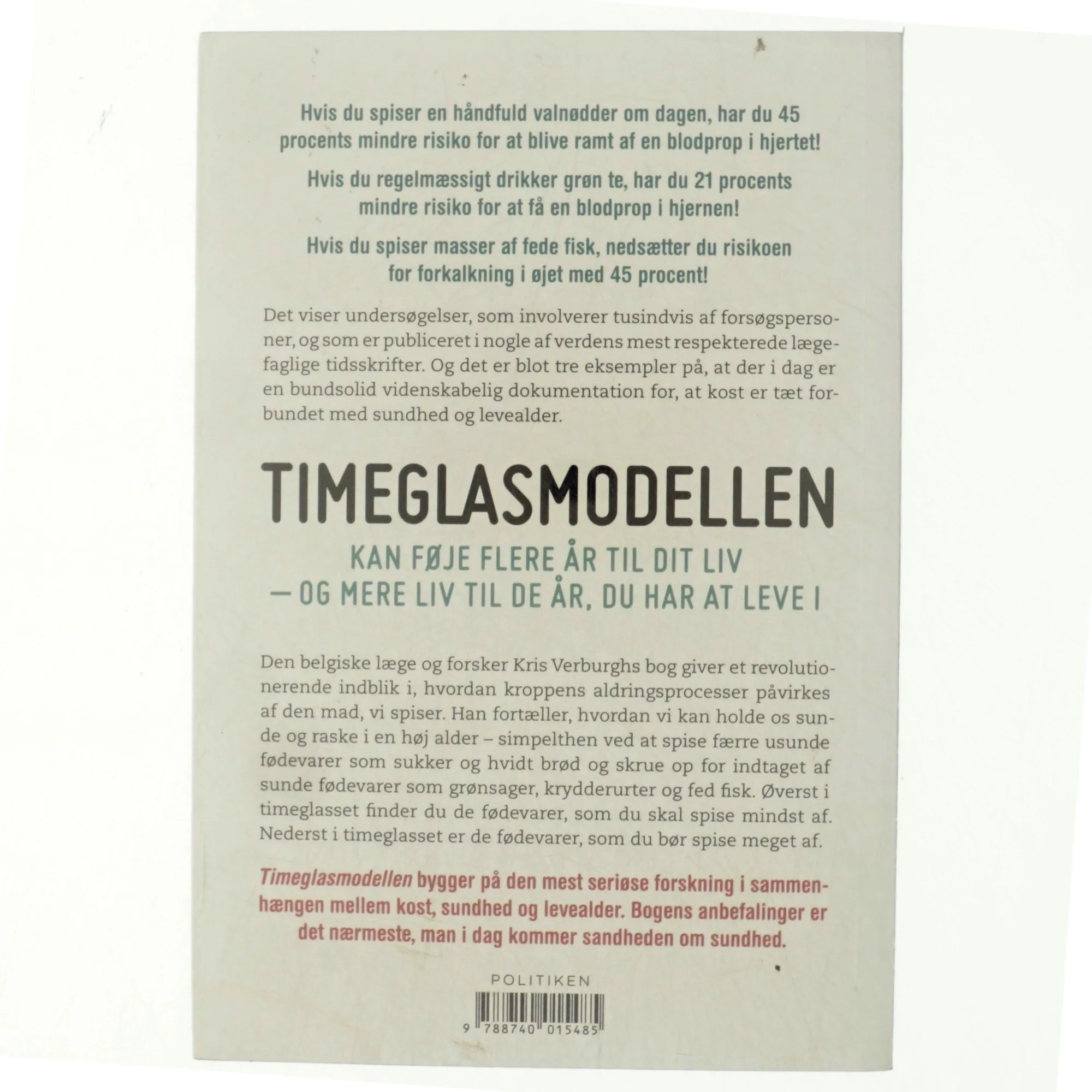 Timeglasmodellen : om at tabe sig og holde sig ung længere af Kris Verburgh (Bog)