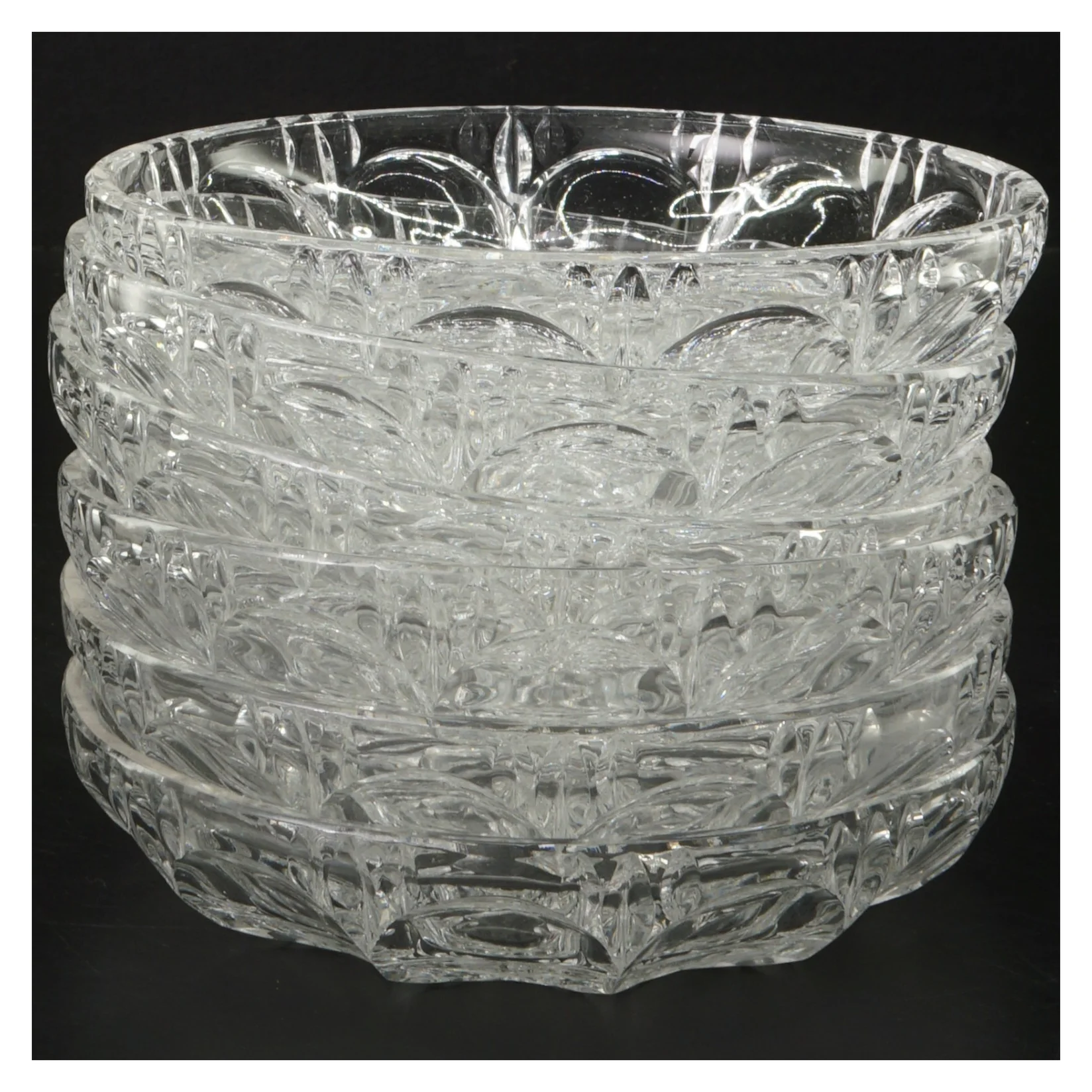 Glas skåle, 6 stk (str. 6 stk Ø 14,5 cm)