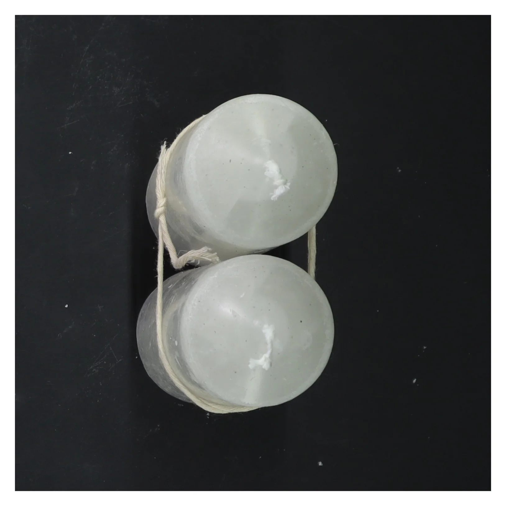 Hvide bloklys (str. 15 cm)