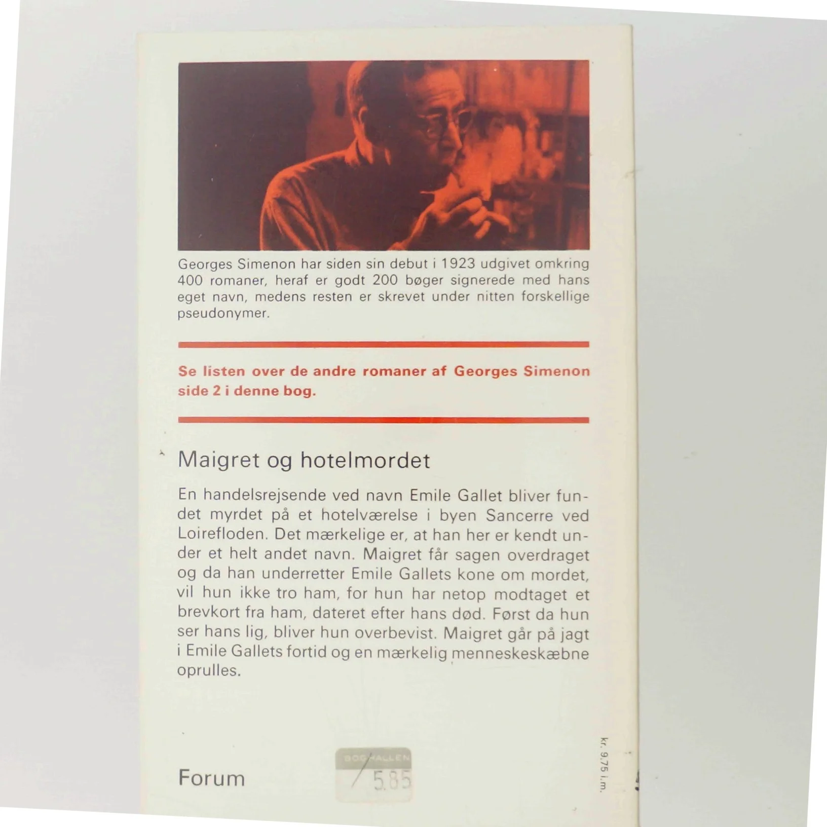 Maigret og hotelmordet af Georges Simenon (Bog)