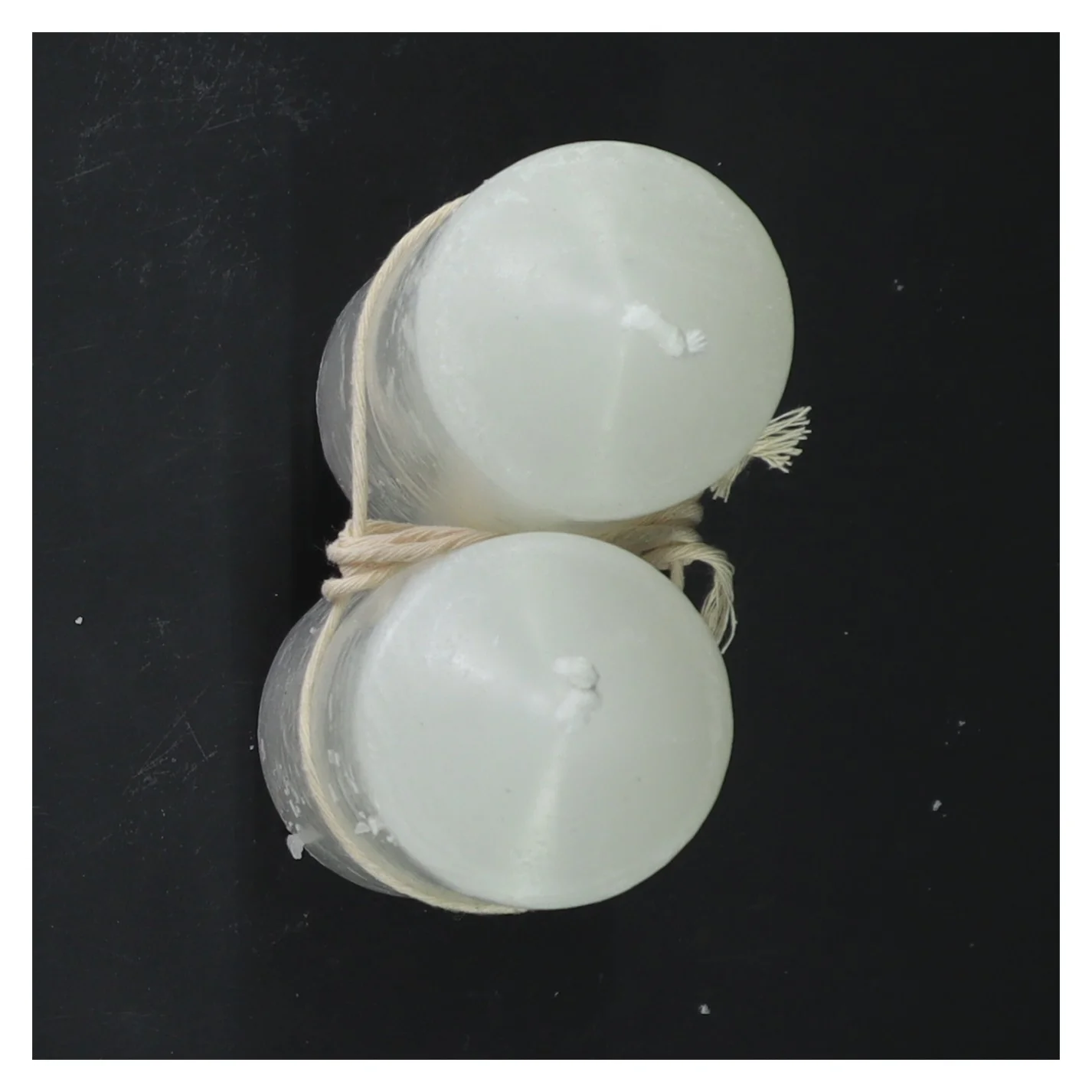 Hvide bloklys 15 cm (str. 15 cm)