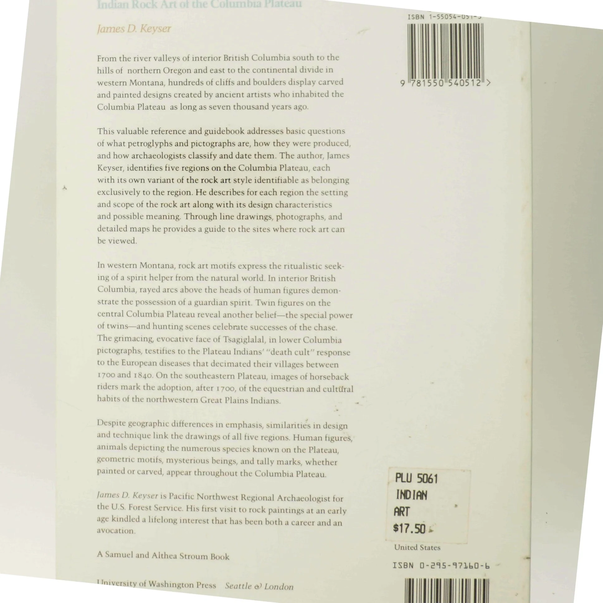 Indian rock art of the Columbia Plateau af James D. Keyser (Bog)