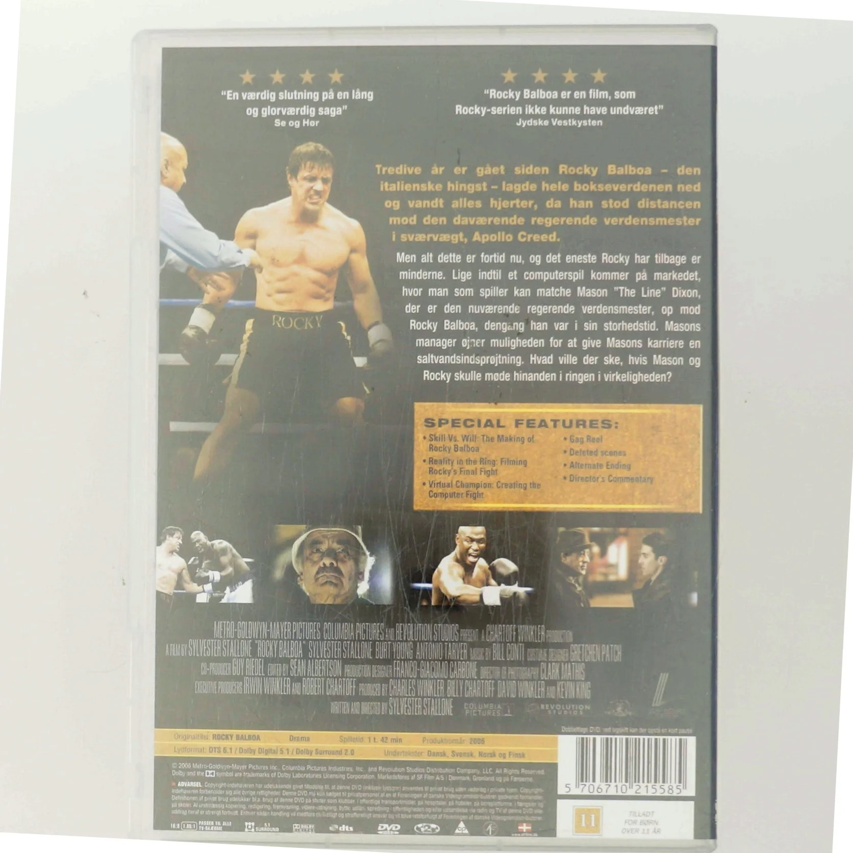 Rocky Balboa med Sylvester Stallone (DVD)