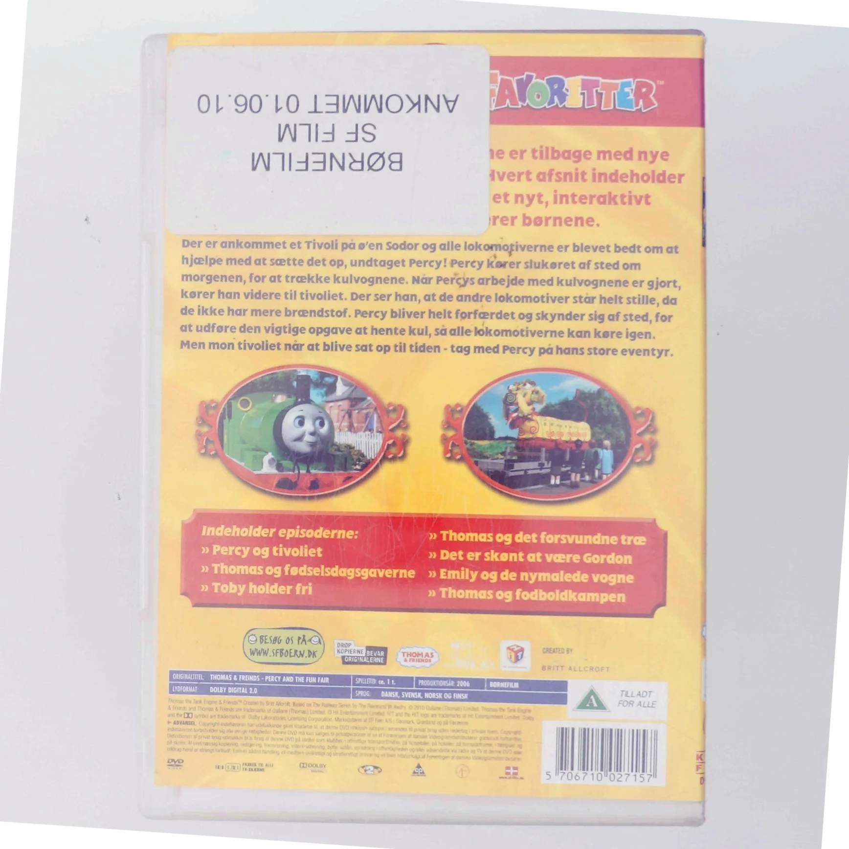 Percy & Tivoliet med Dansk fortæller: Povl Dissing (DVD)