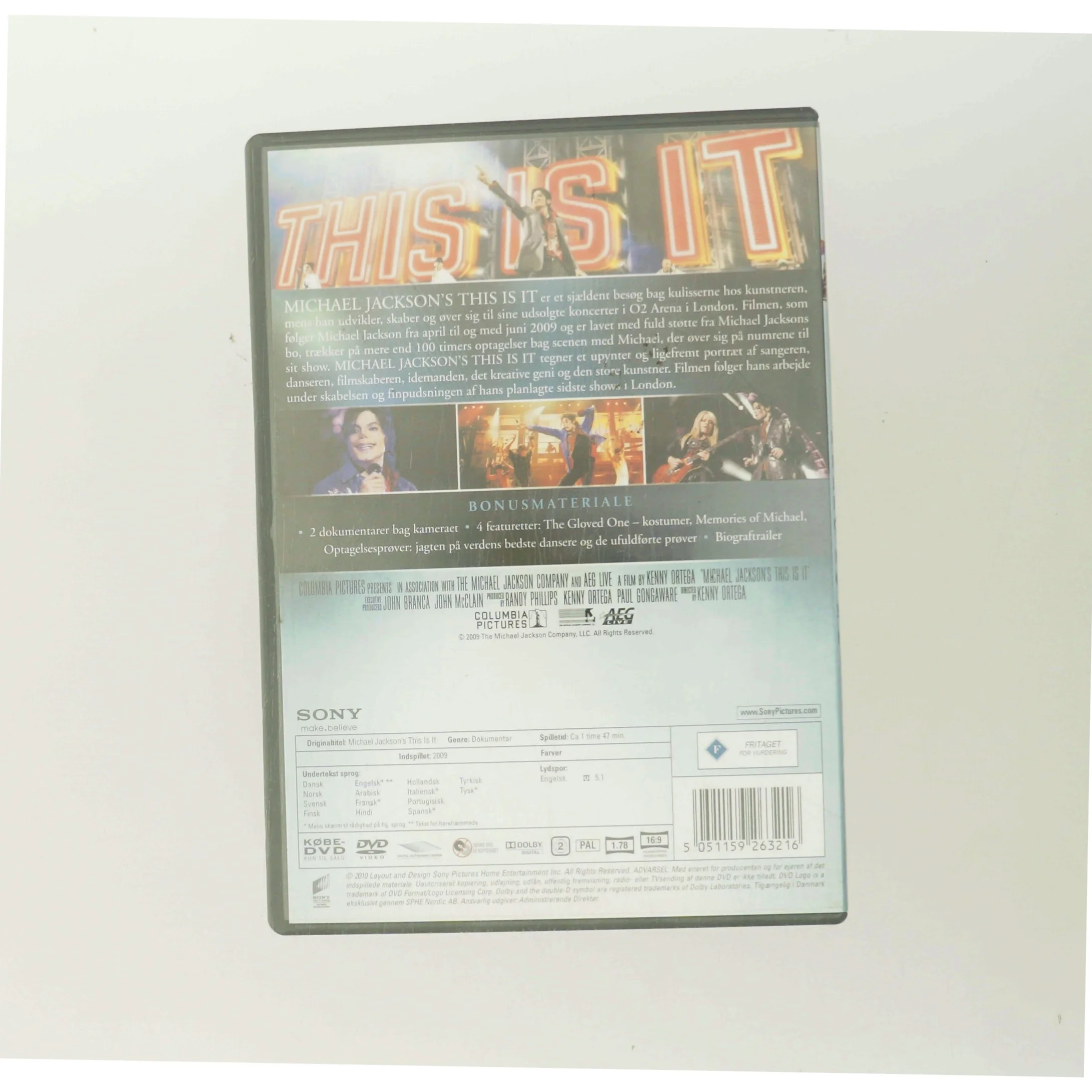 This is it, Michael Jackson med Michael Jackson (DVD)