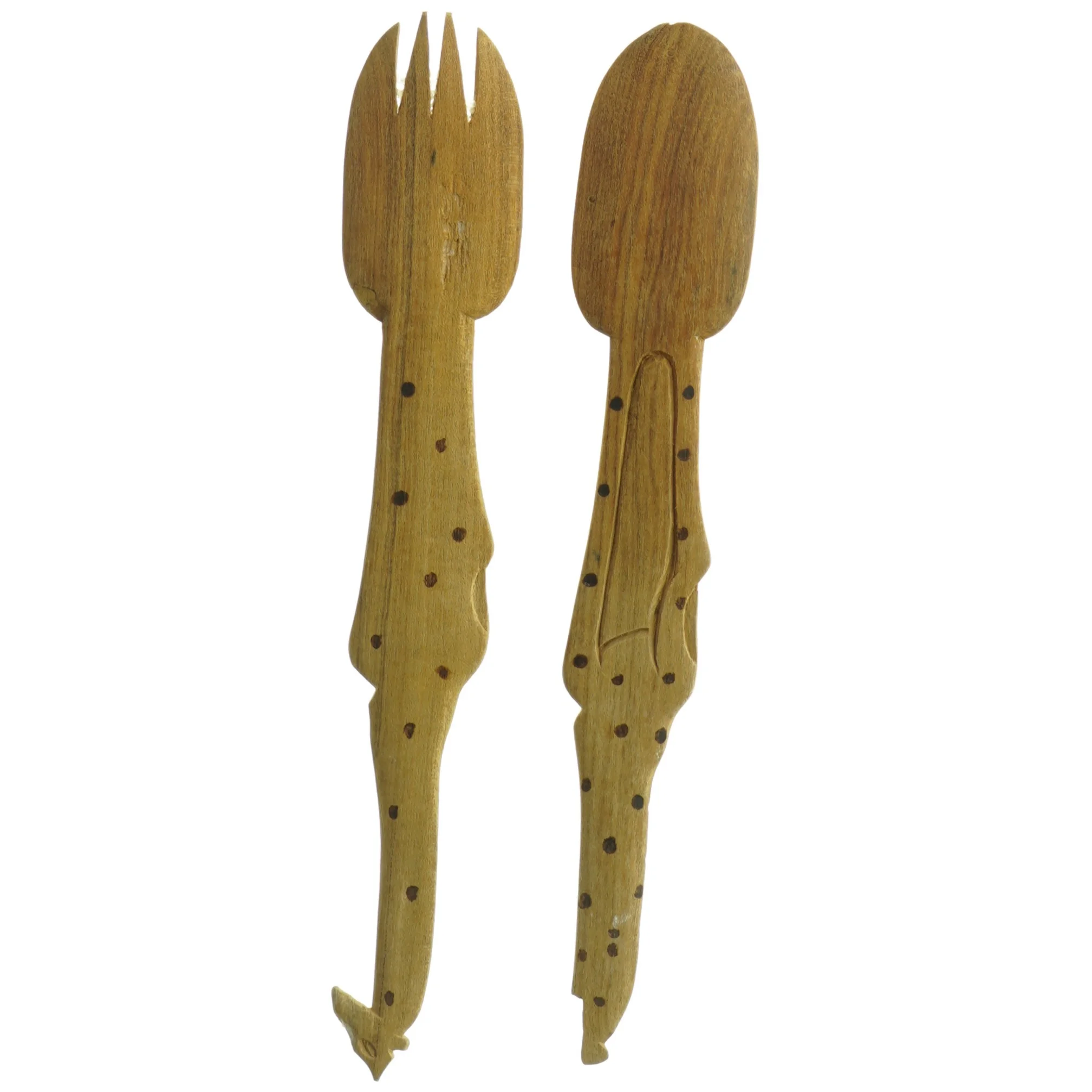 Salatbestik i træ (str. Længde. 48 cm)