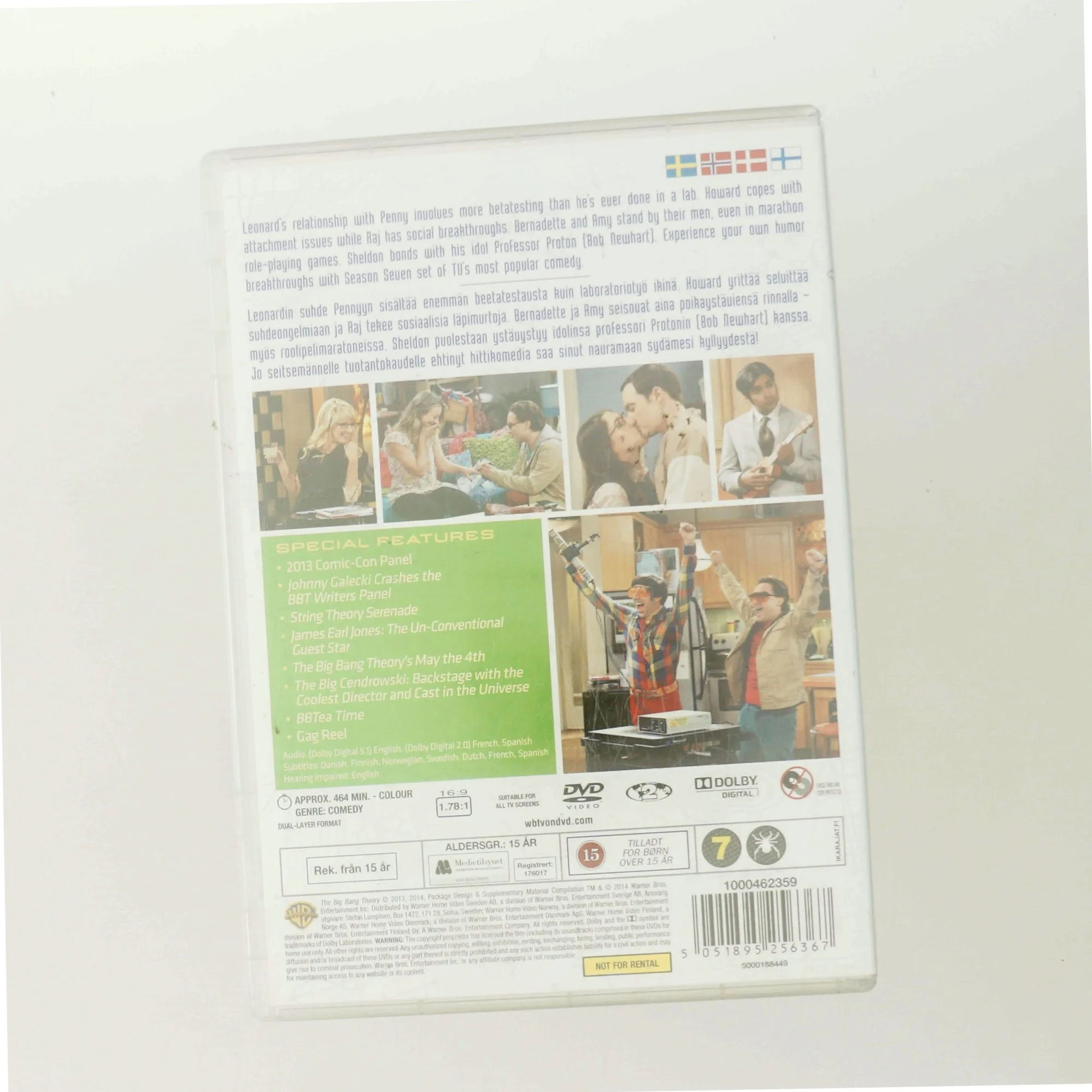 Big Bang Theory - Season  7                                        <span class="label label-blank pull-right" style="margin-right: 3px;">Standard edition</span> med Johnny Galecki (DVD)