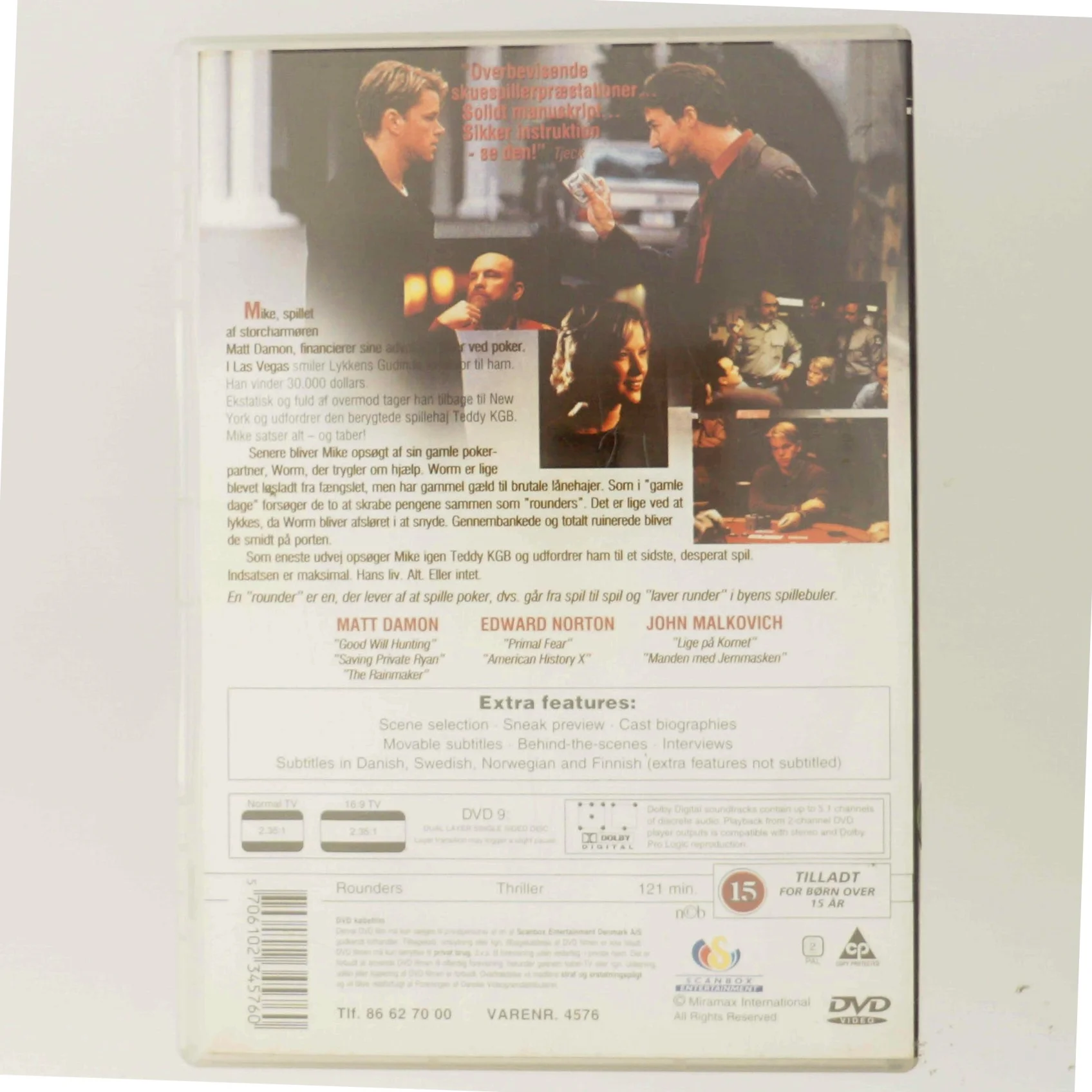 Sidste Spil med Matt Damon (DVD)